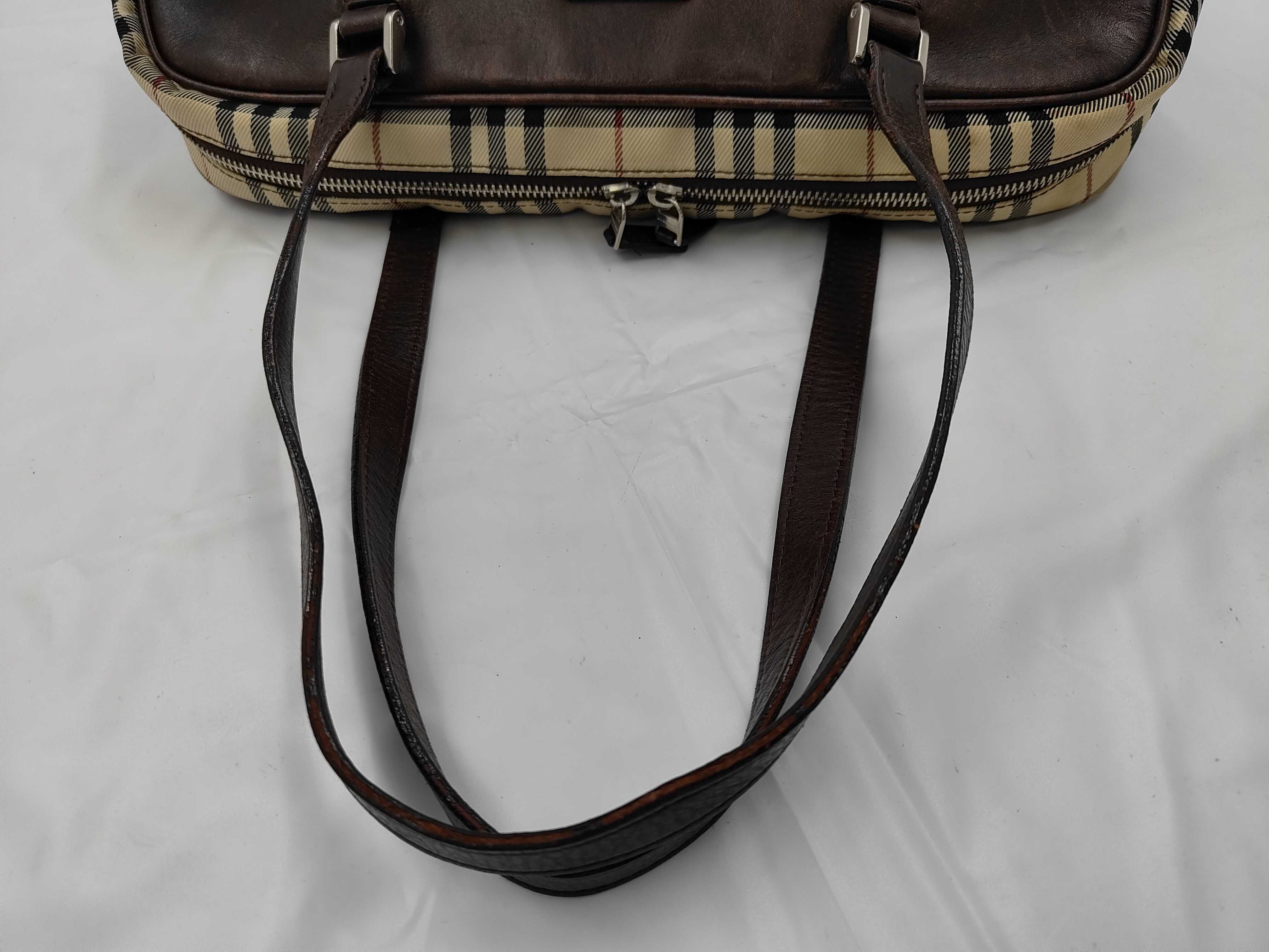 Nova Check Canvas Beige Handbag — view 3
