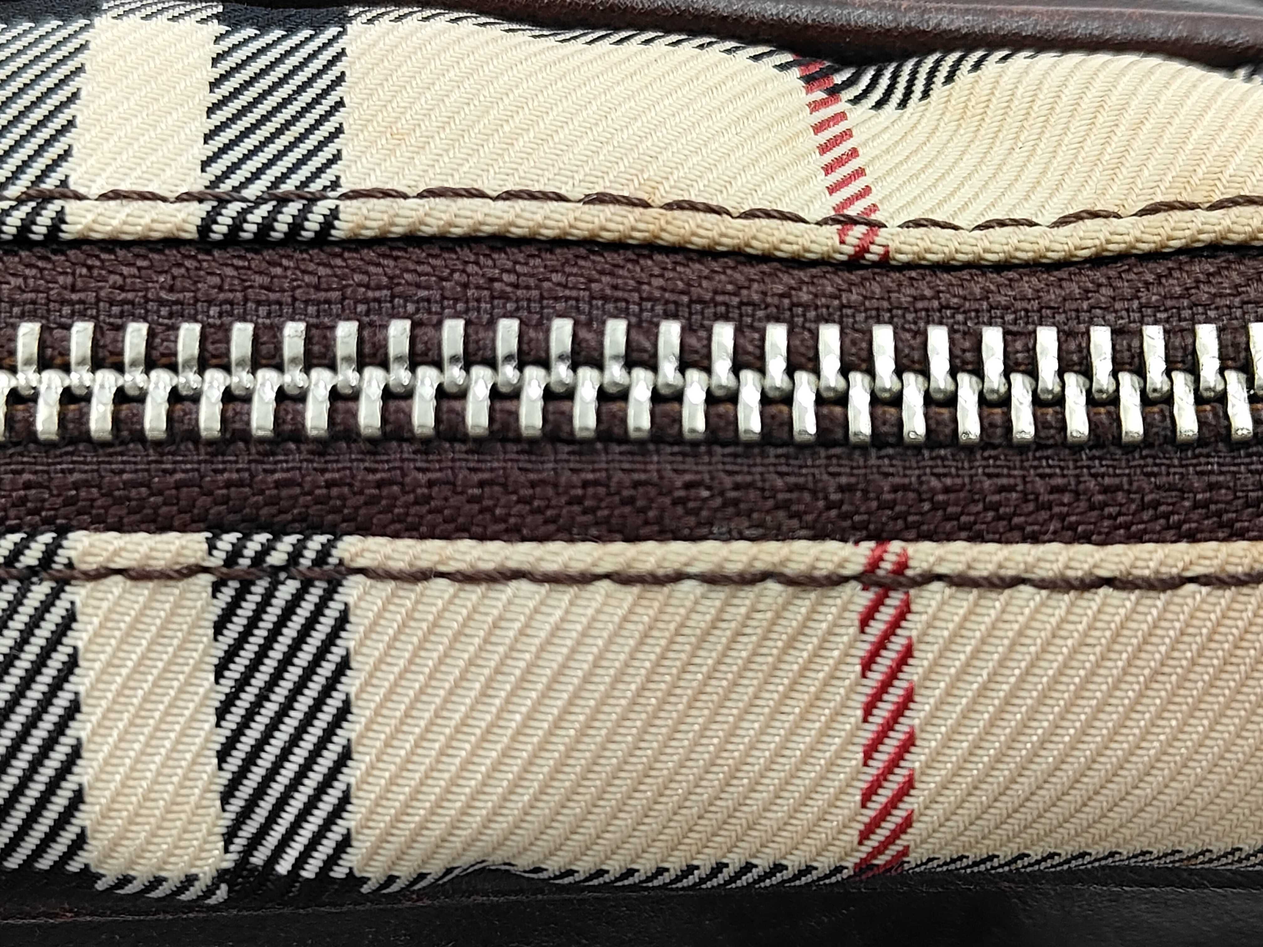 Nova Check Canvas Beige Handbag — view 6