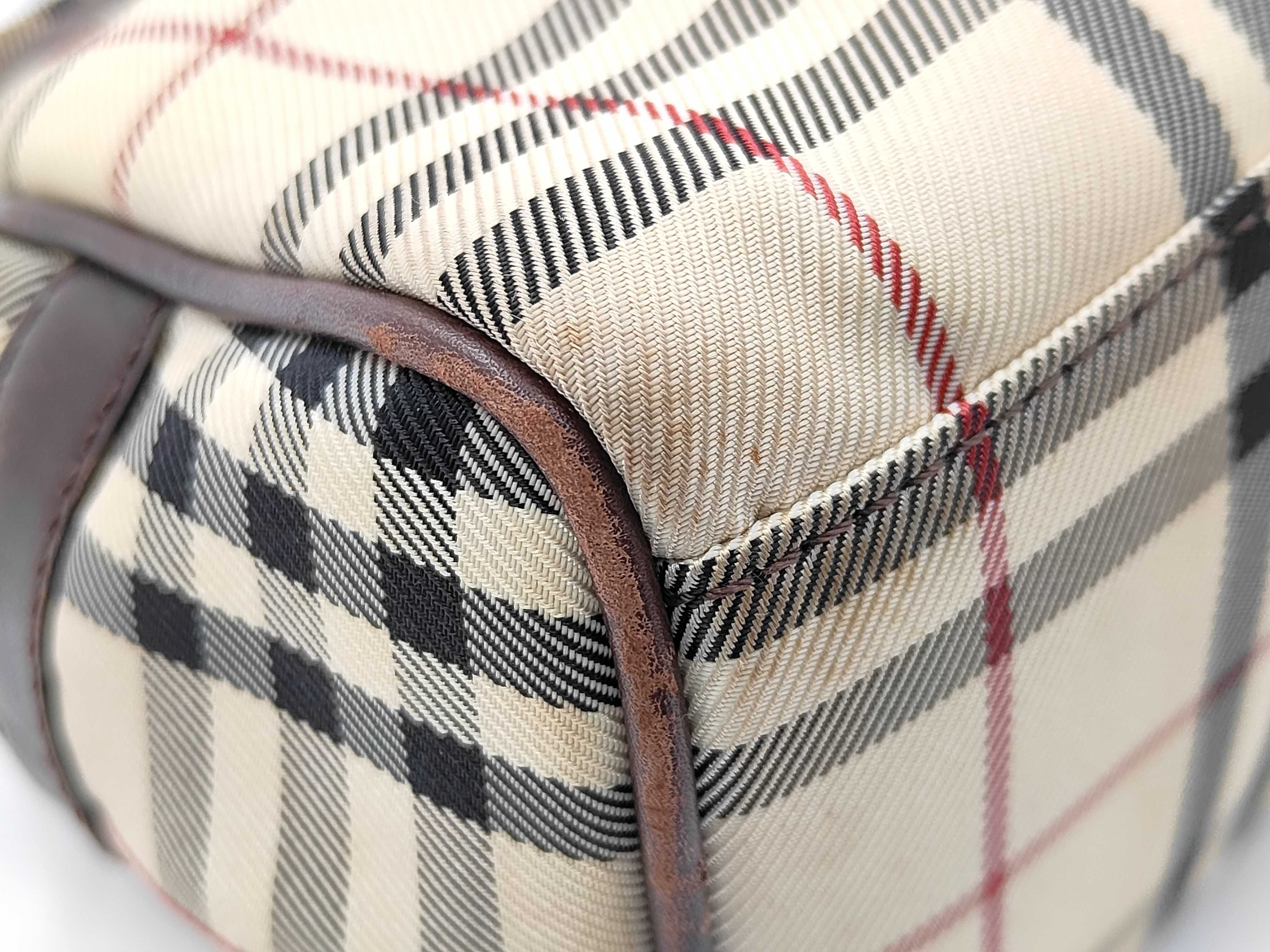 Nova Check Canvas Beige Handbag — view 7