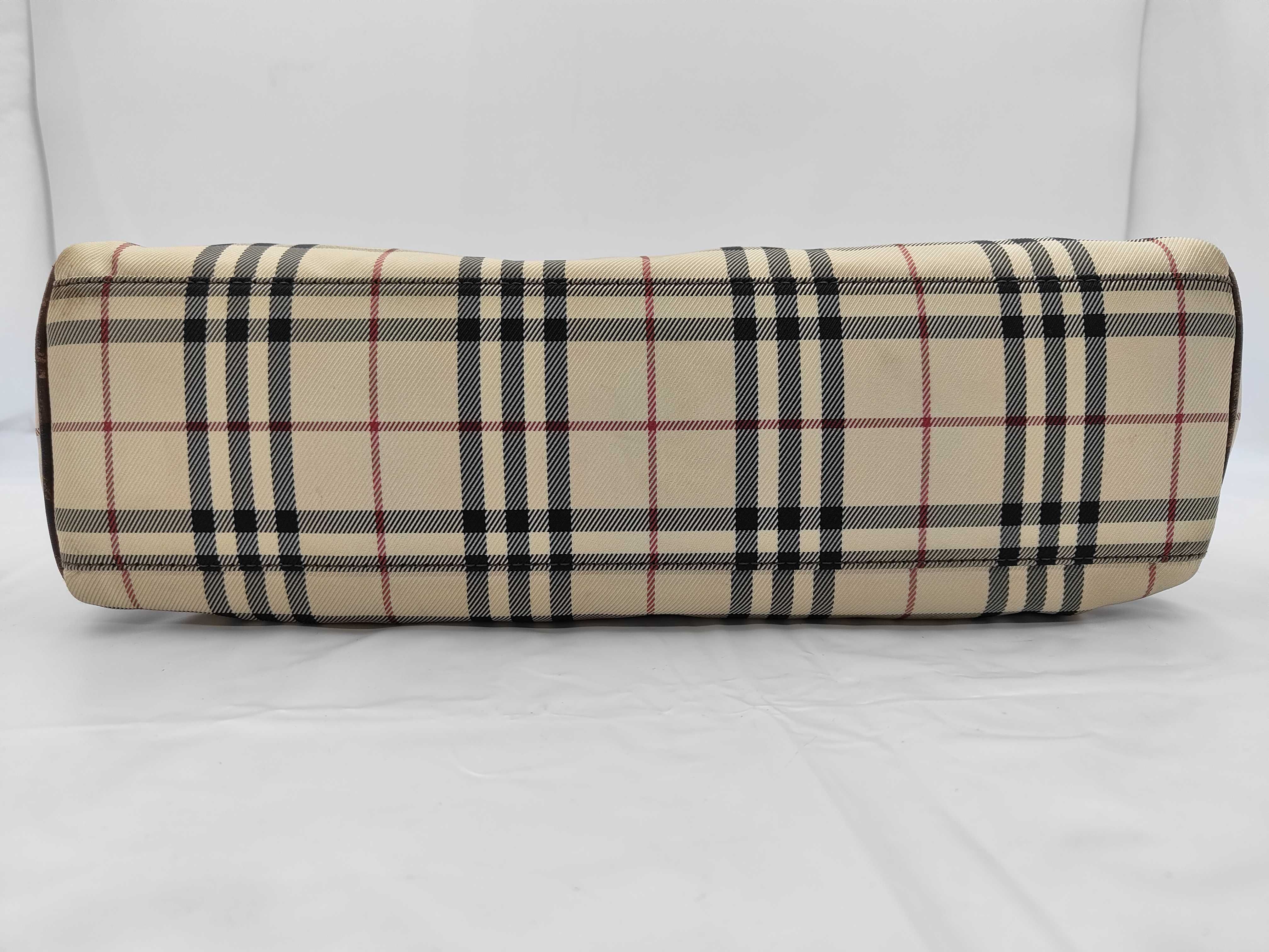 Nova Check Canvas Beige Handbag — view 8