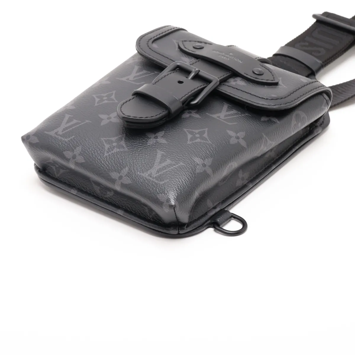 Monogram Eclipse Saumur Sling Bag M45912 Black (RFID detected) — view 3