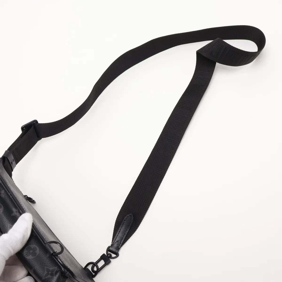 Monogram Eclipse Saumur Sling Bag M45912 Black (RFID detected) — view 5