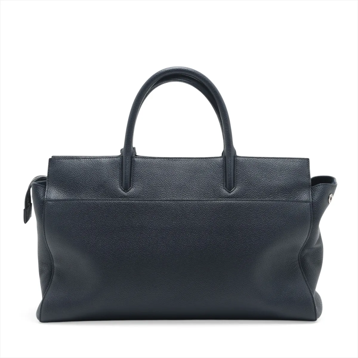 Cabaret Rive Gauche Leather 2-Way Handbag, Navy, 394457 — view 2