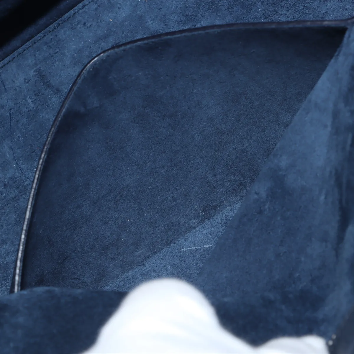 Cabaret Rive Gauche Leather 2-Way Handbag, Navy, 394457 — view 11