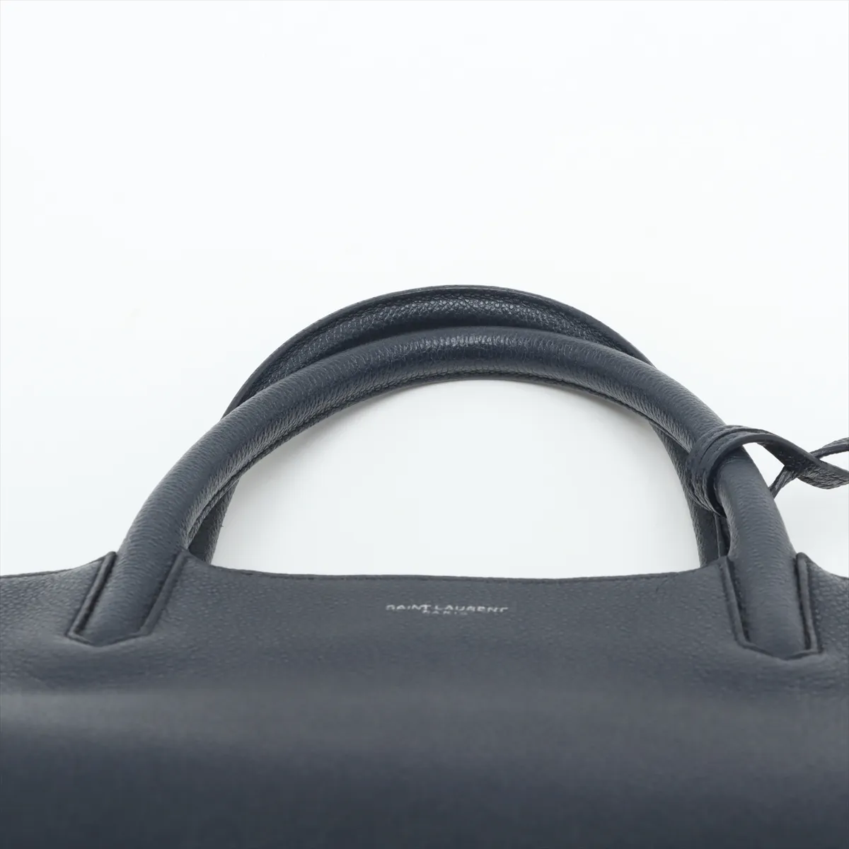 Cabaret Rive Gauche Leather 2-Way Handbag, Navy, 394457 — view 6