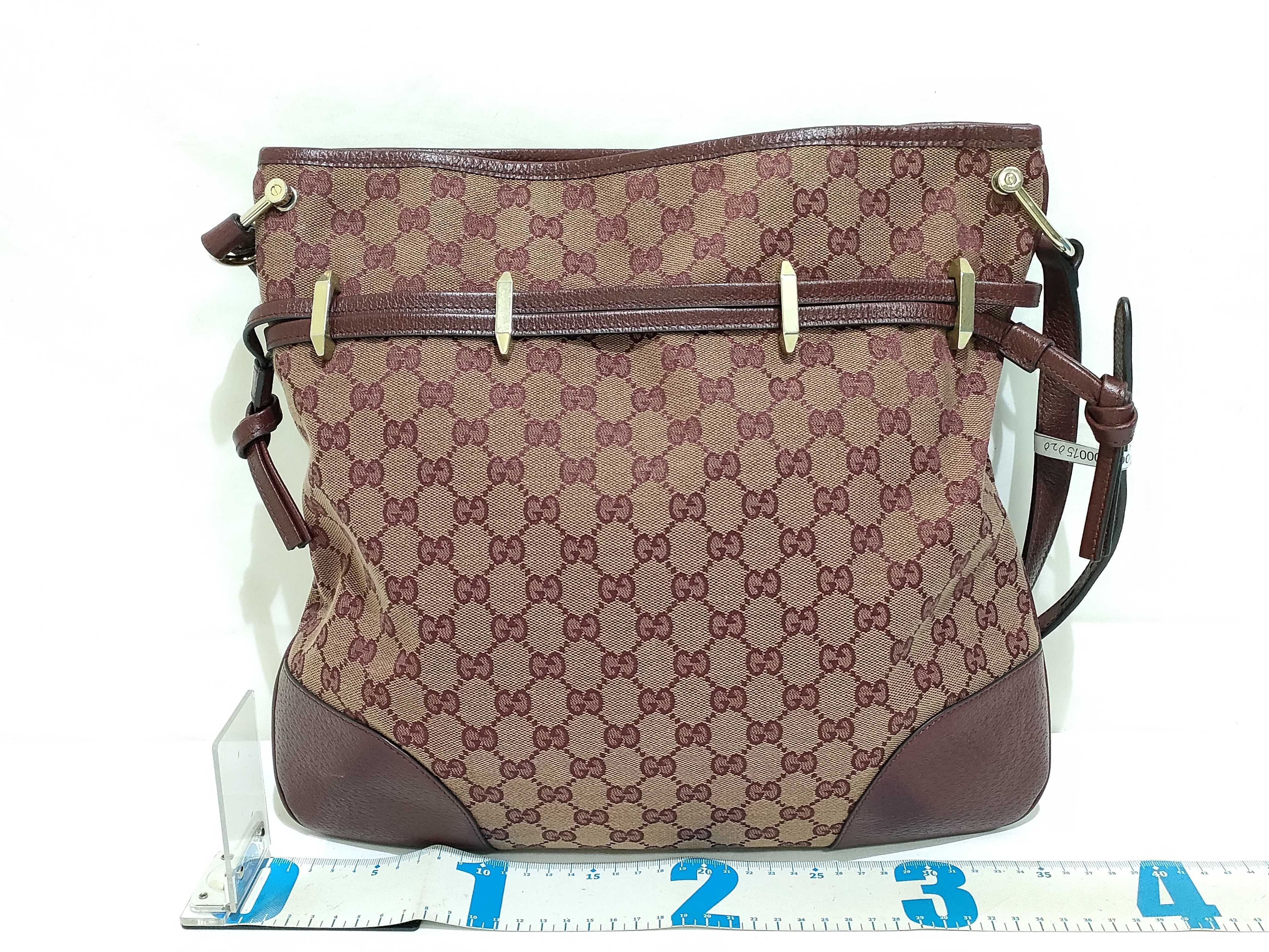 GG Canvas PH-1955 Horsebit Red Canvas Messenger Bag 37cm Shoulder Bag — view 2