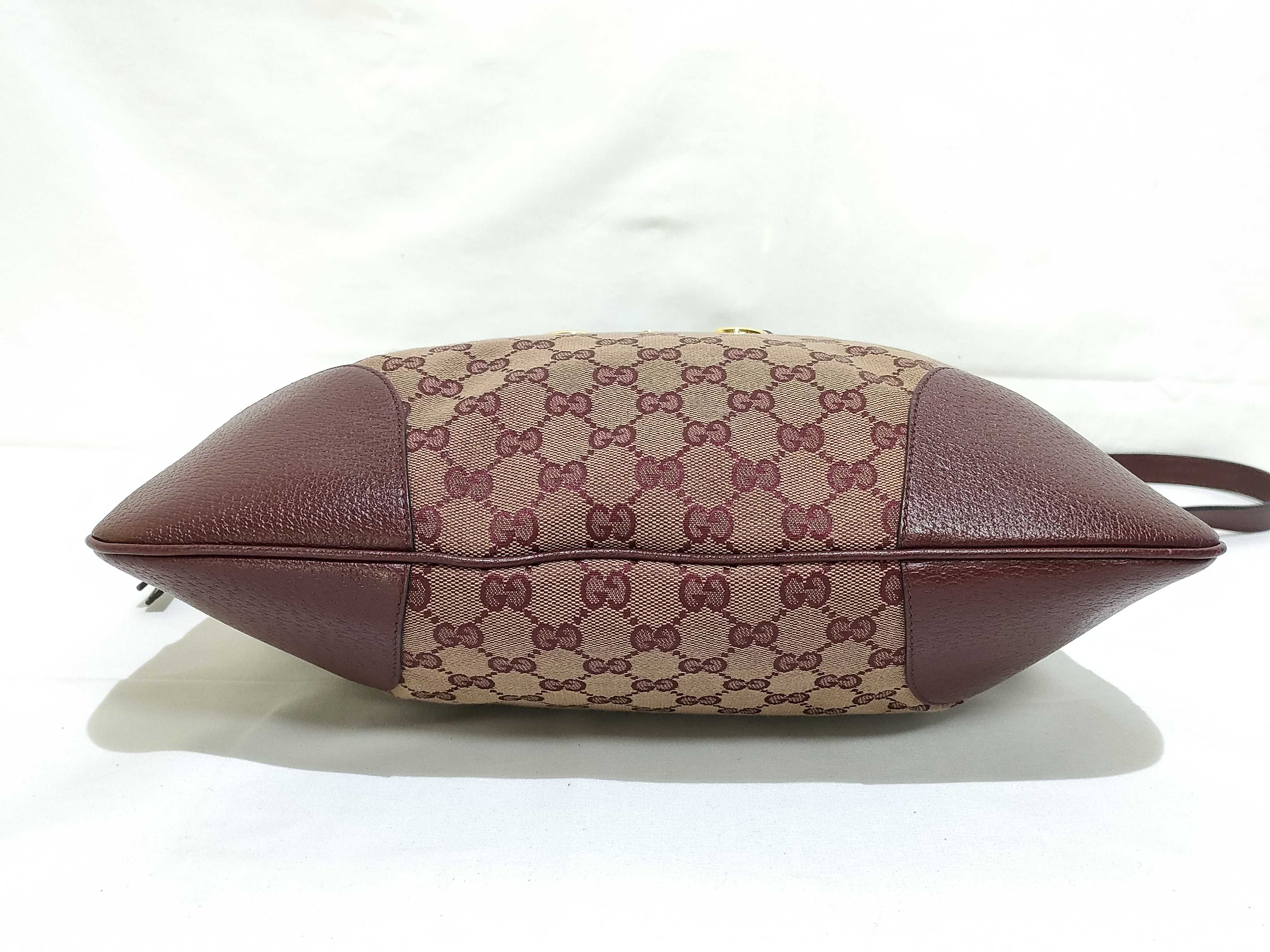 GG Canvas PH-1955 Horsebit Red Canvas Messenger Bag 37cm Shoulder Bag — view 7