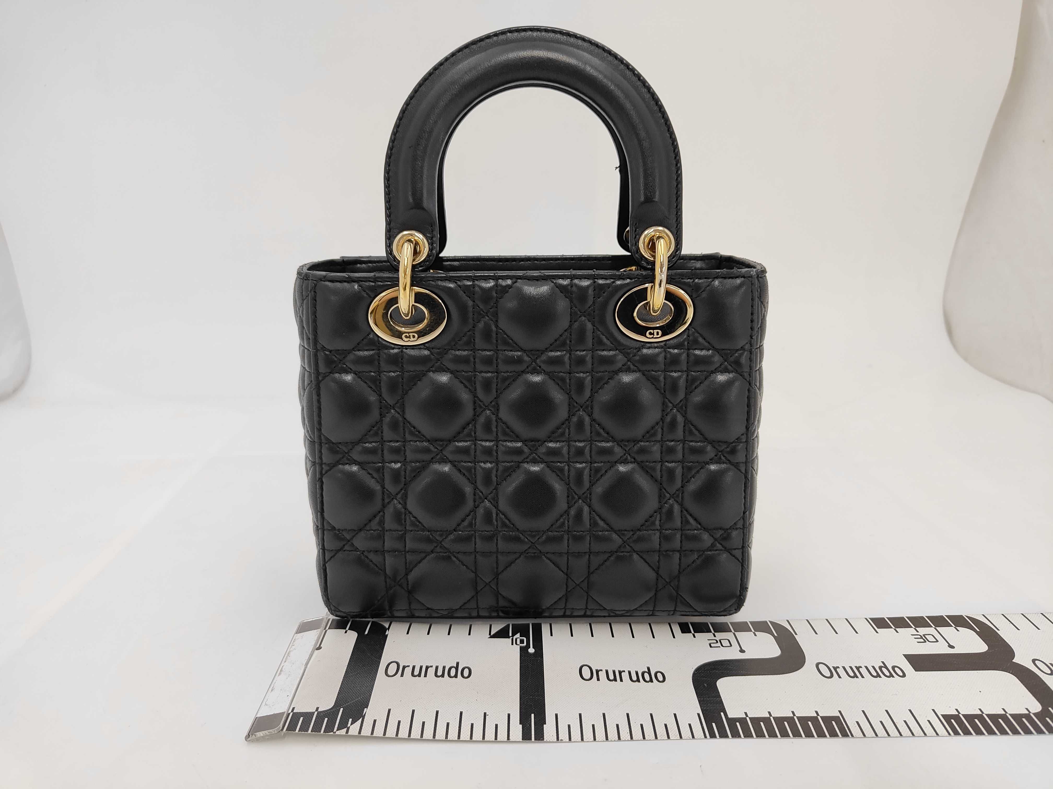 Lady Dior 2-Way Shoulder Bag, Black — view 2