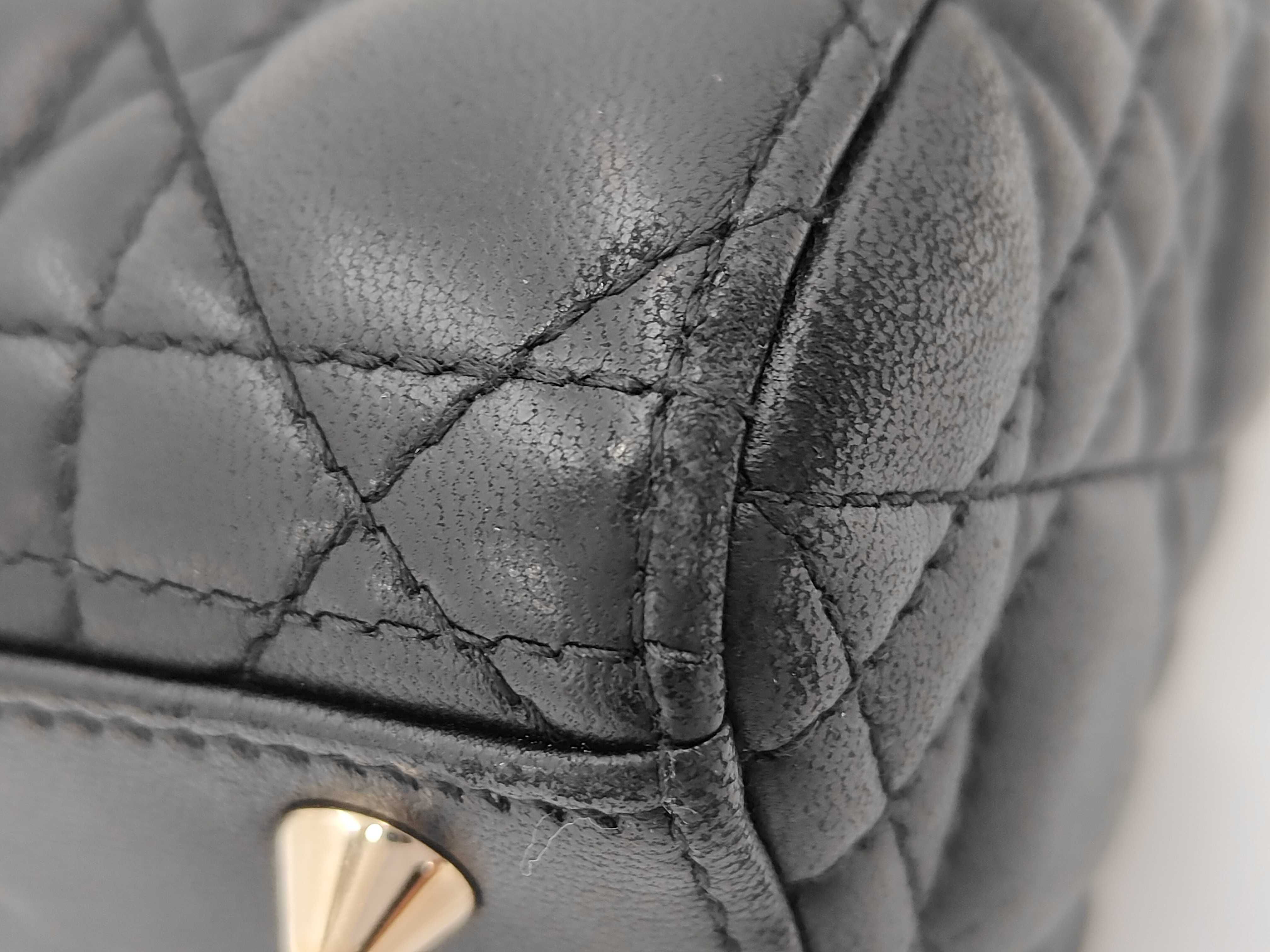 Lady Dior 2-Way Shoulder Bag, Black — view 6