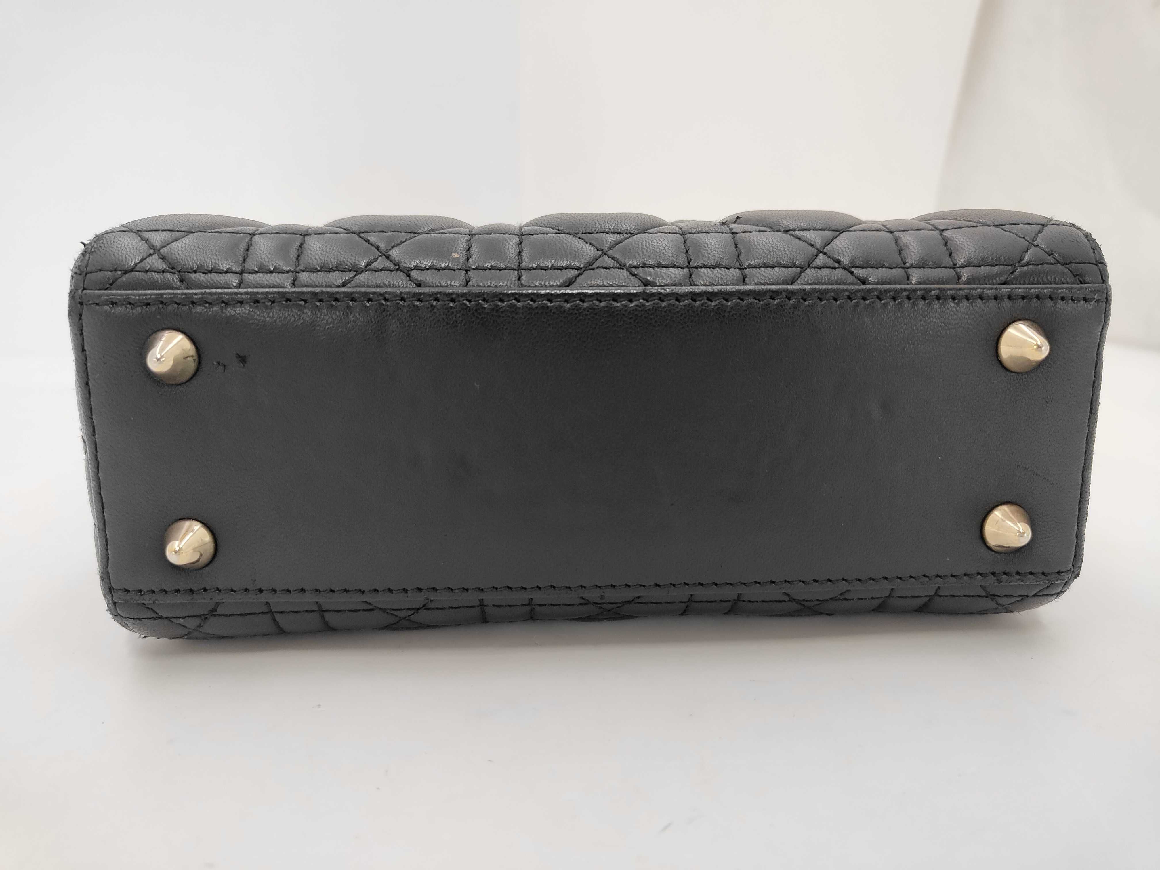 Lady Dior 2-Way Shoulder Bag, Black — view 7