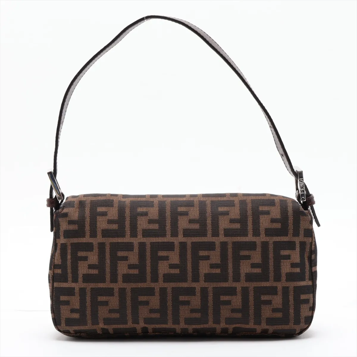 Zucca Mamma Bucket Canvas x Leather Shoulder Bag, Brown, 26424 — view 2