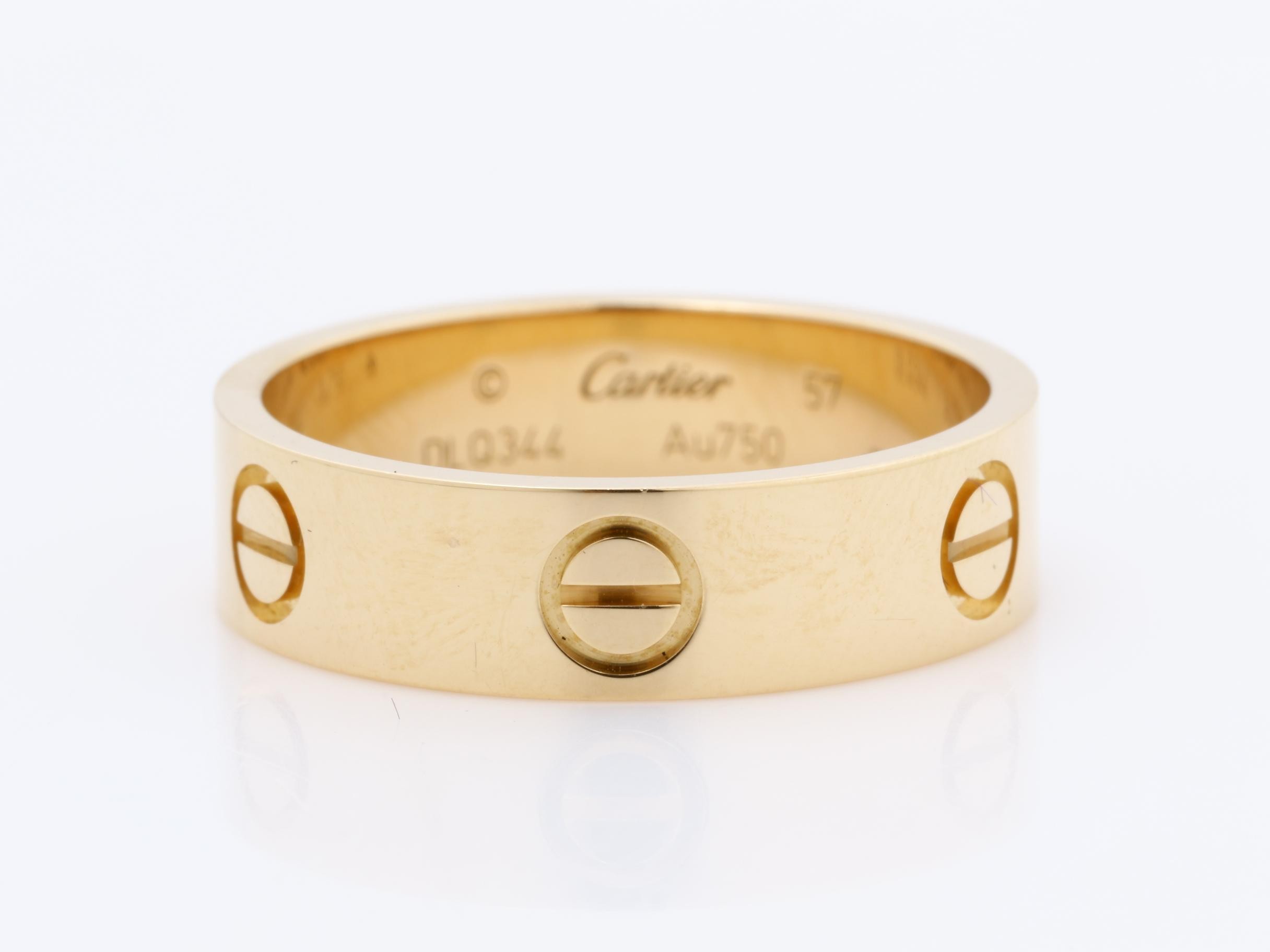 Love Classic Ring, 750PG, 6.2g, #57