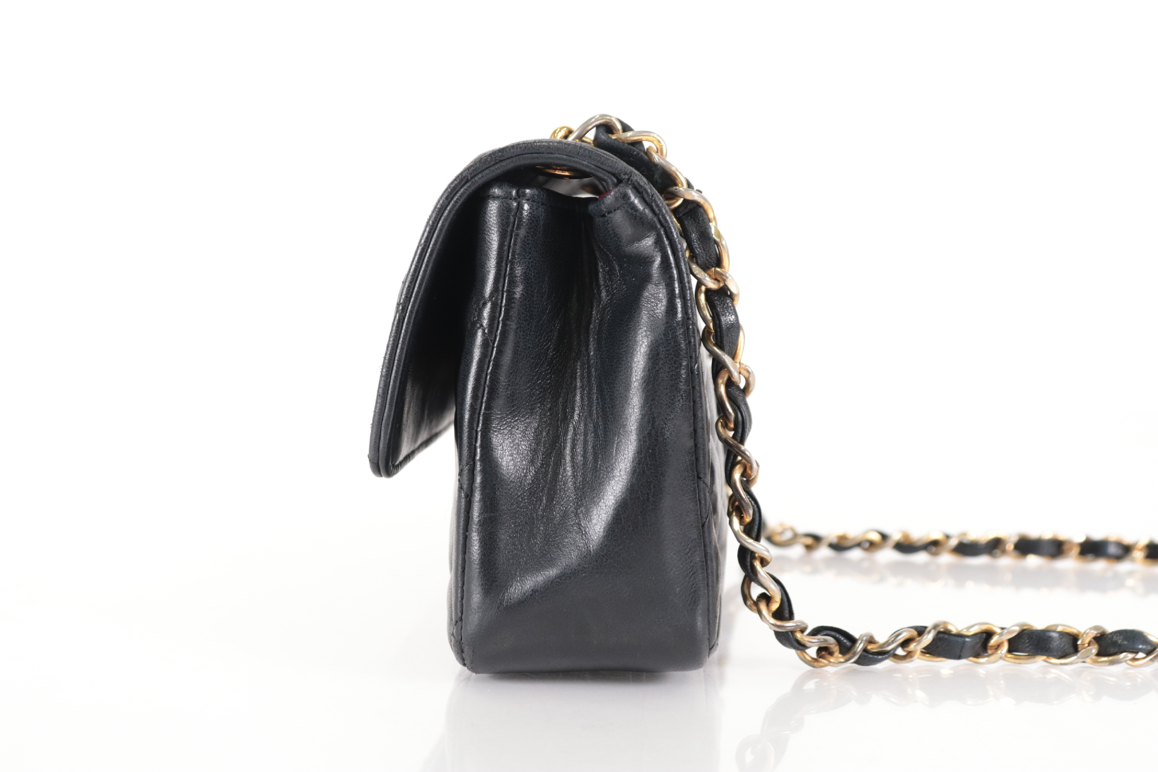 Matelassé Lambskin Mini Chain Shoulder Bag (Series 1) — view 4