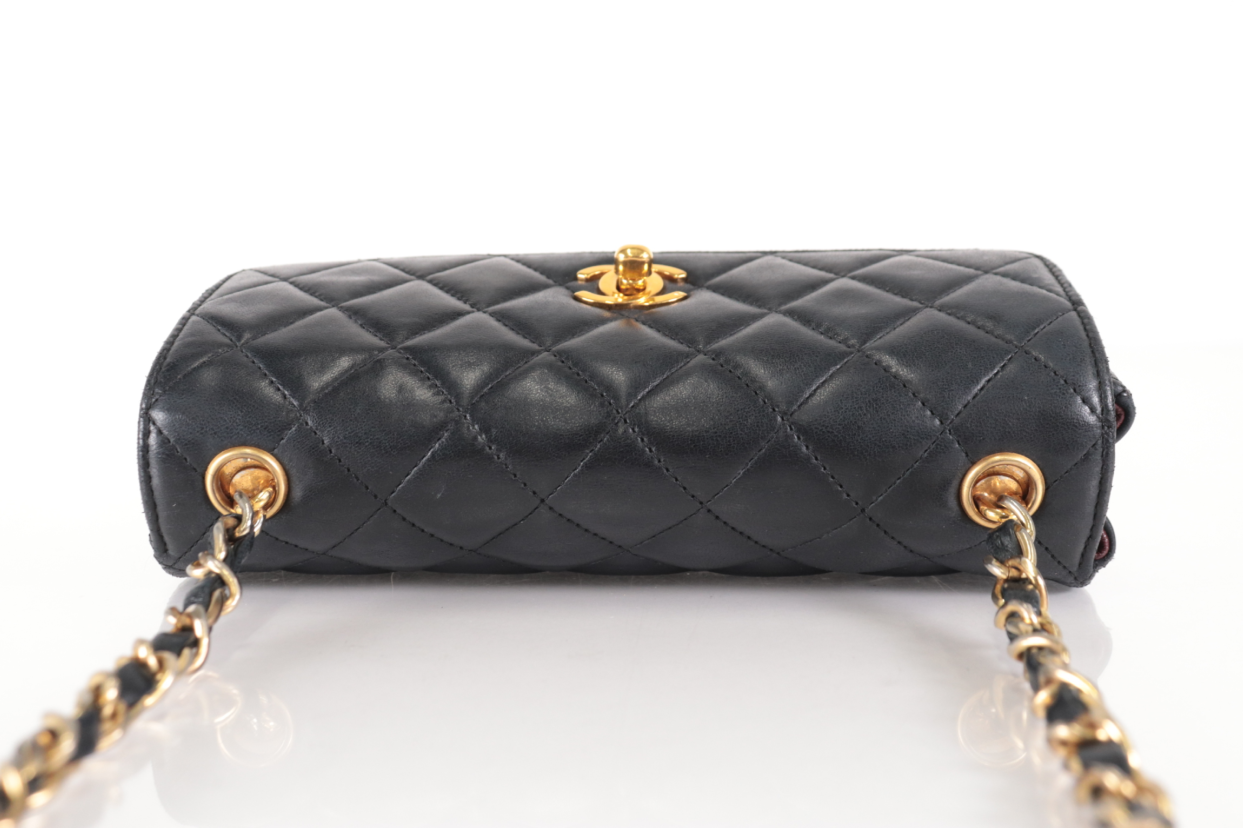 Matelassé Lambskin Mini Chain Shoulder Bag (Series 1) — view 5