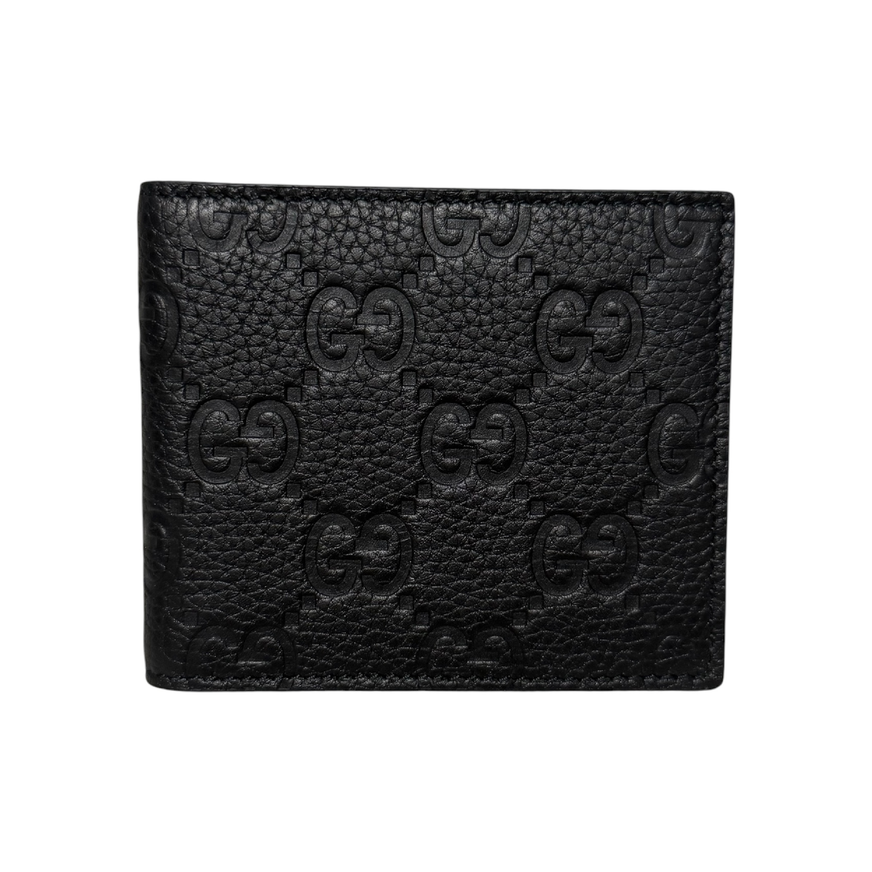 Guccissima folding wallet, black wallet