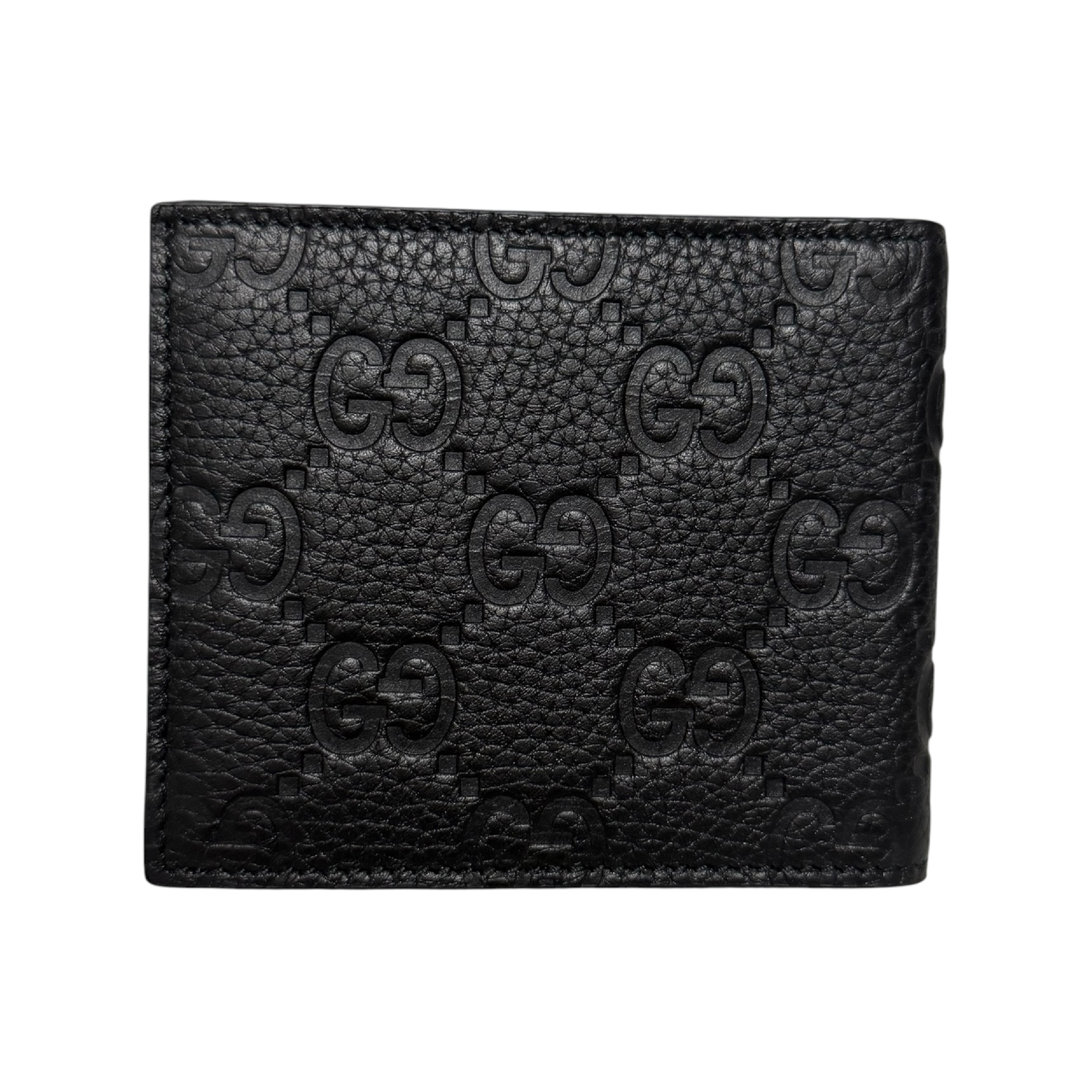 Guccissima folding wallet, black wallet — view 2