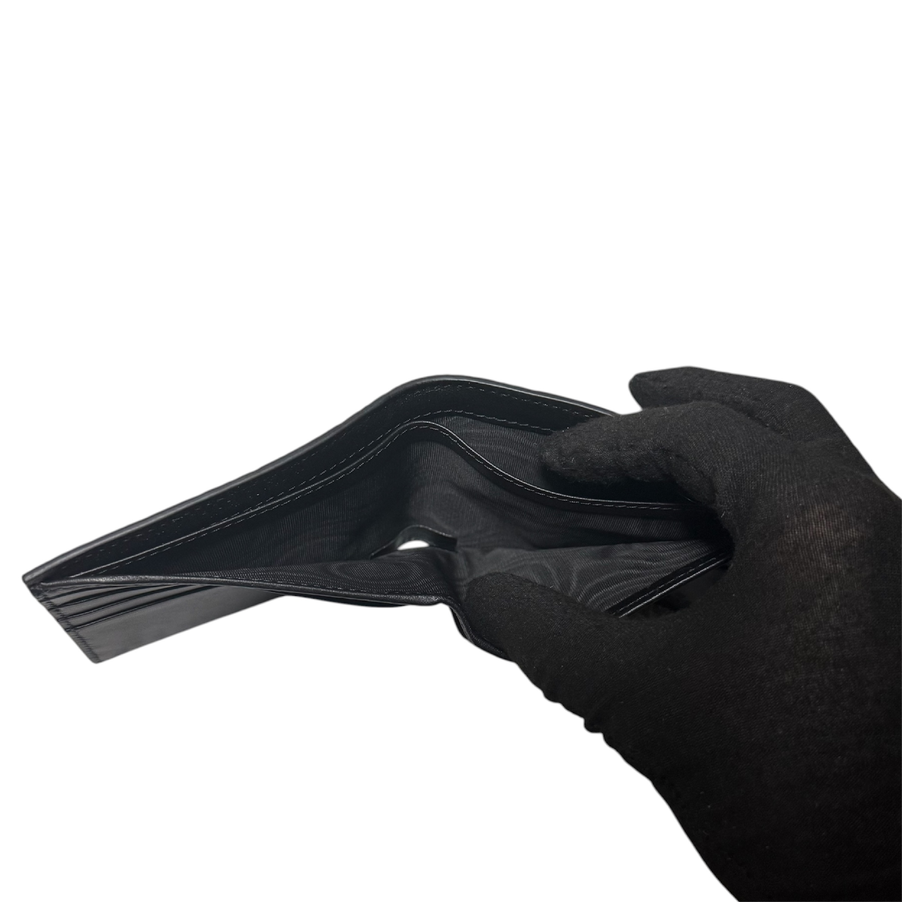 Guccissima folding wallet, black wallet — view 4