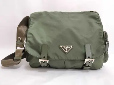 Nylon Prada Nylon Shoulder Bag Green Shoulder Bag