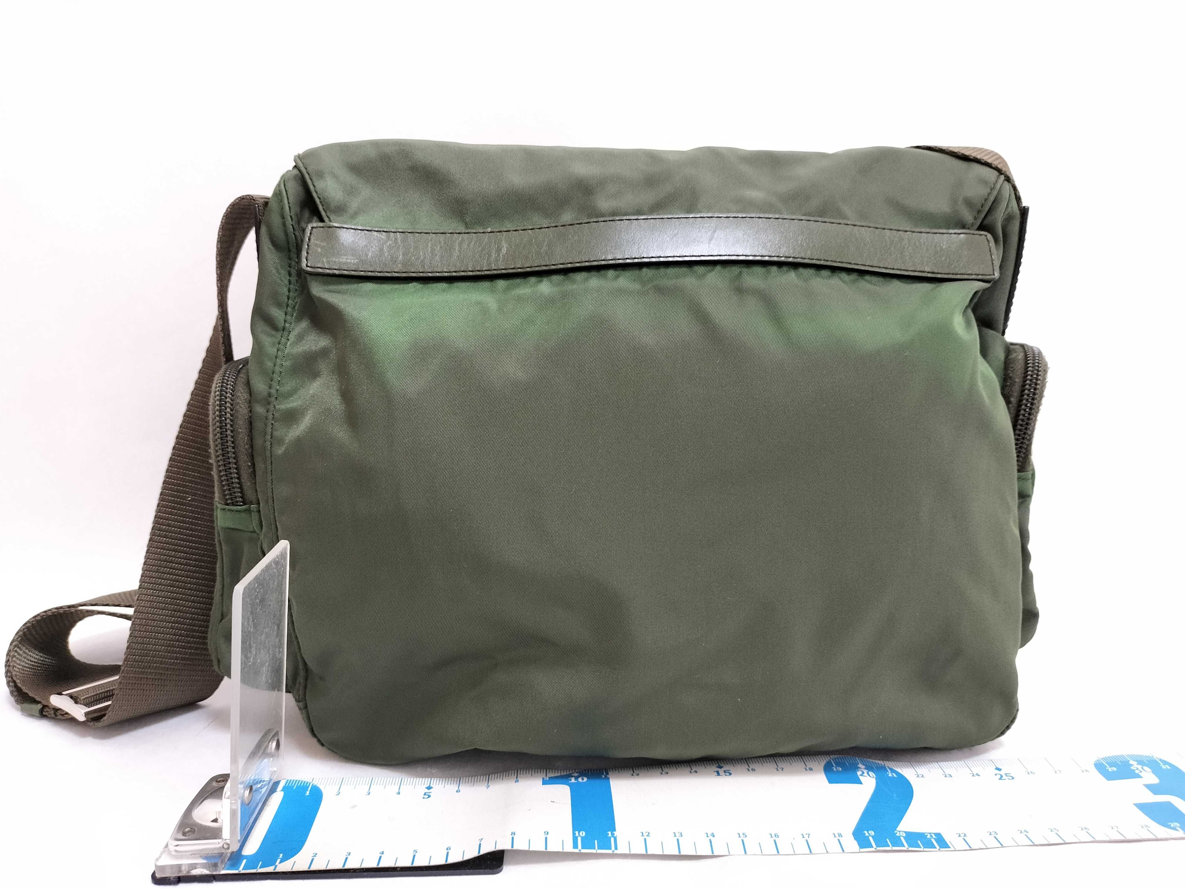 Nylon Prada Nylon Shoulder Bag Green Shoulder Bag — view 2