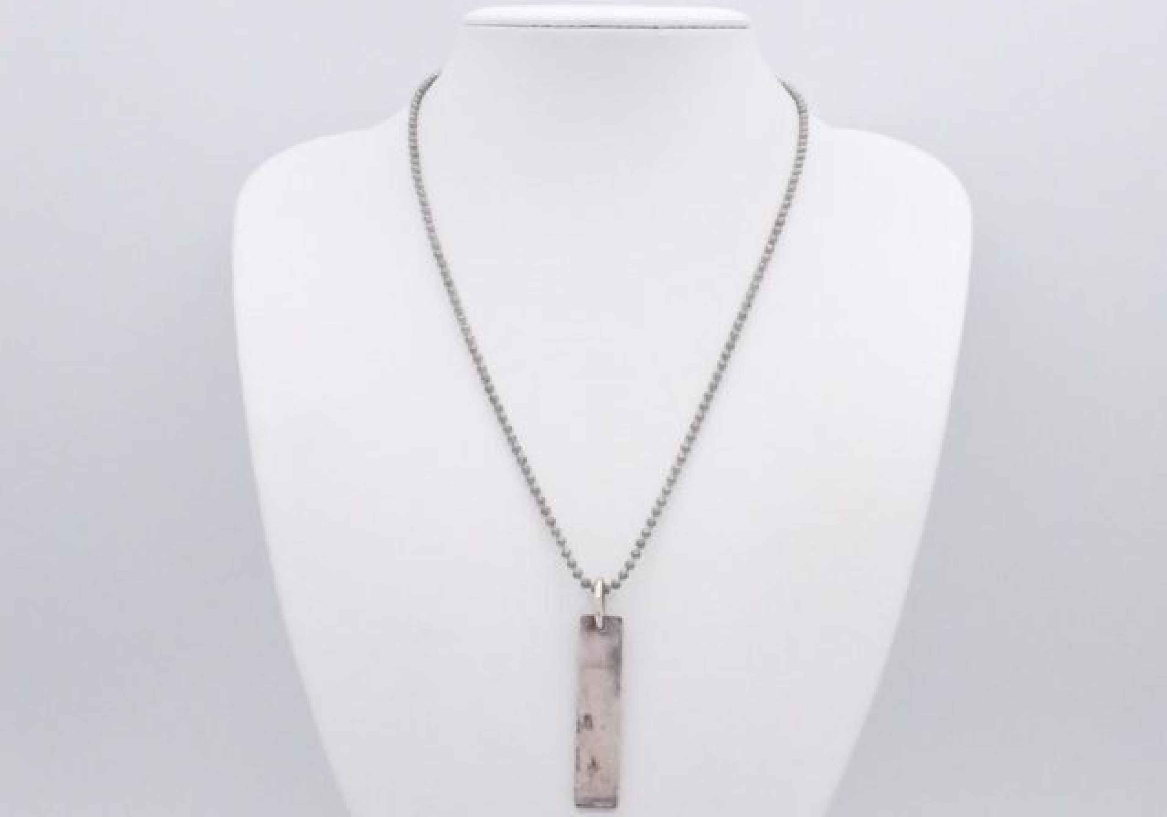 necklace, 925 sterling silver, 15.5g, chain approximately 46cm. — view 3