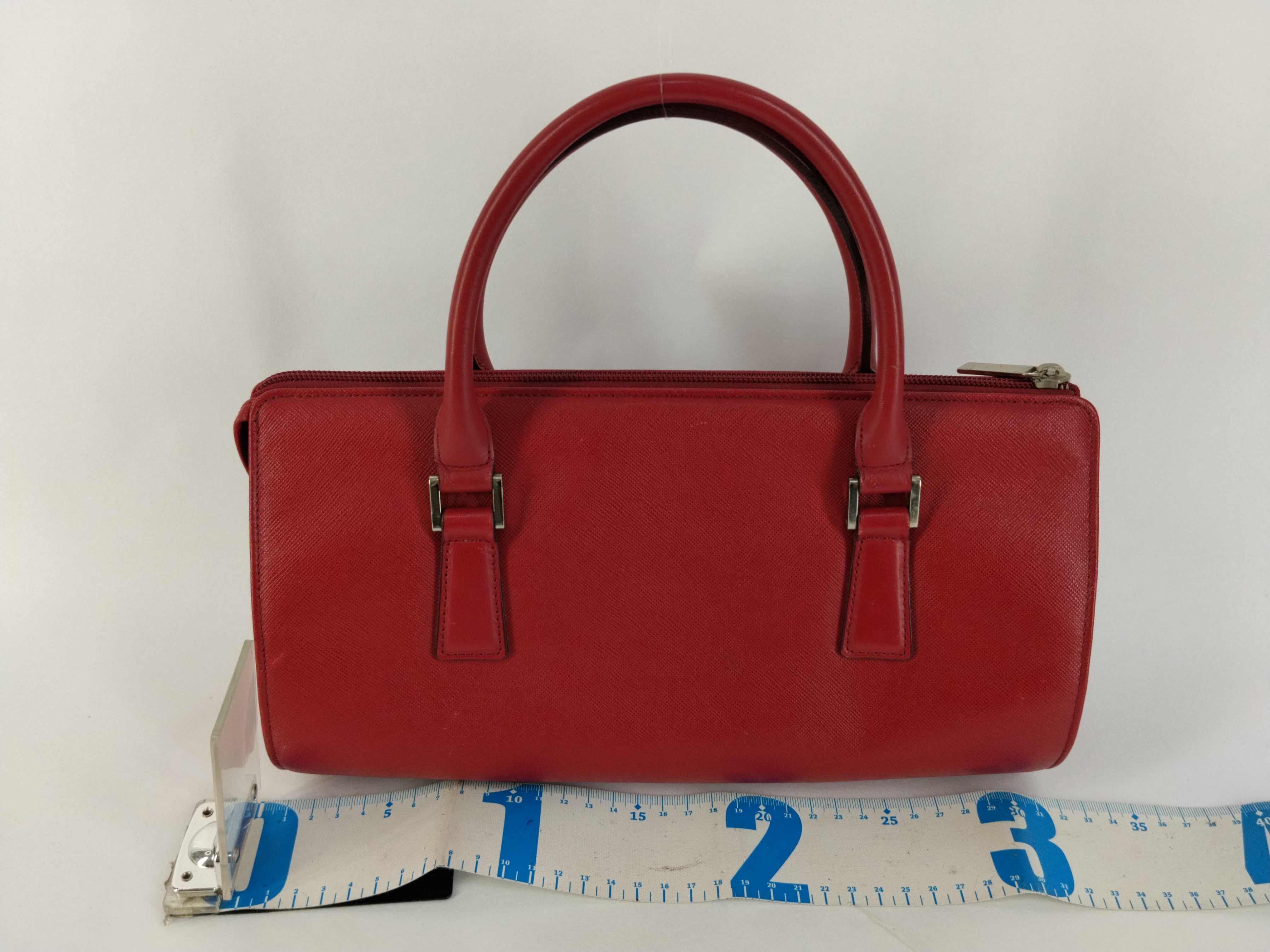 handbag, leather, red. — view 2