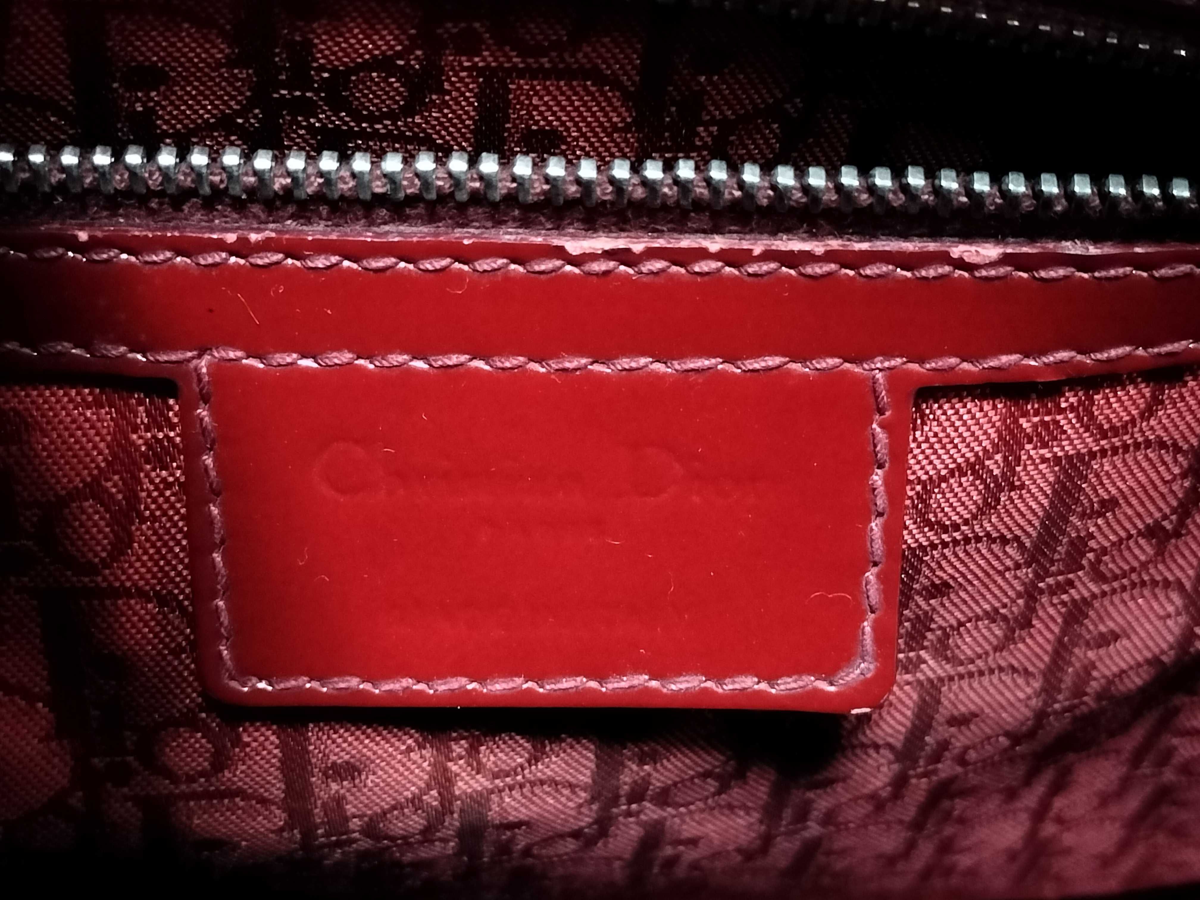 Lady Dior Cannage Large Enamel 2-Way Handbag — view 12