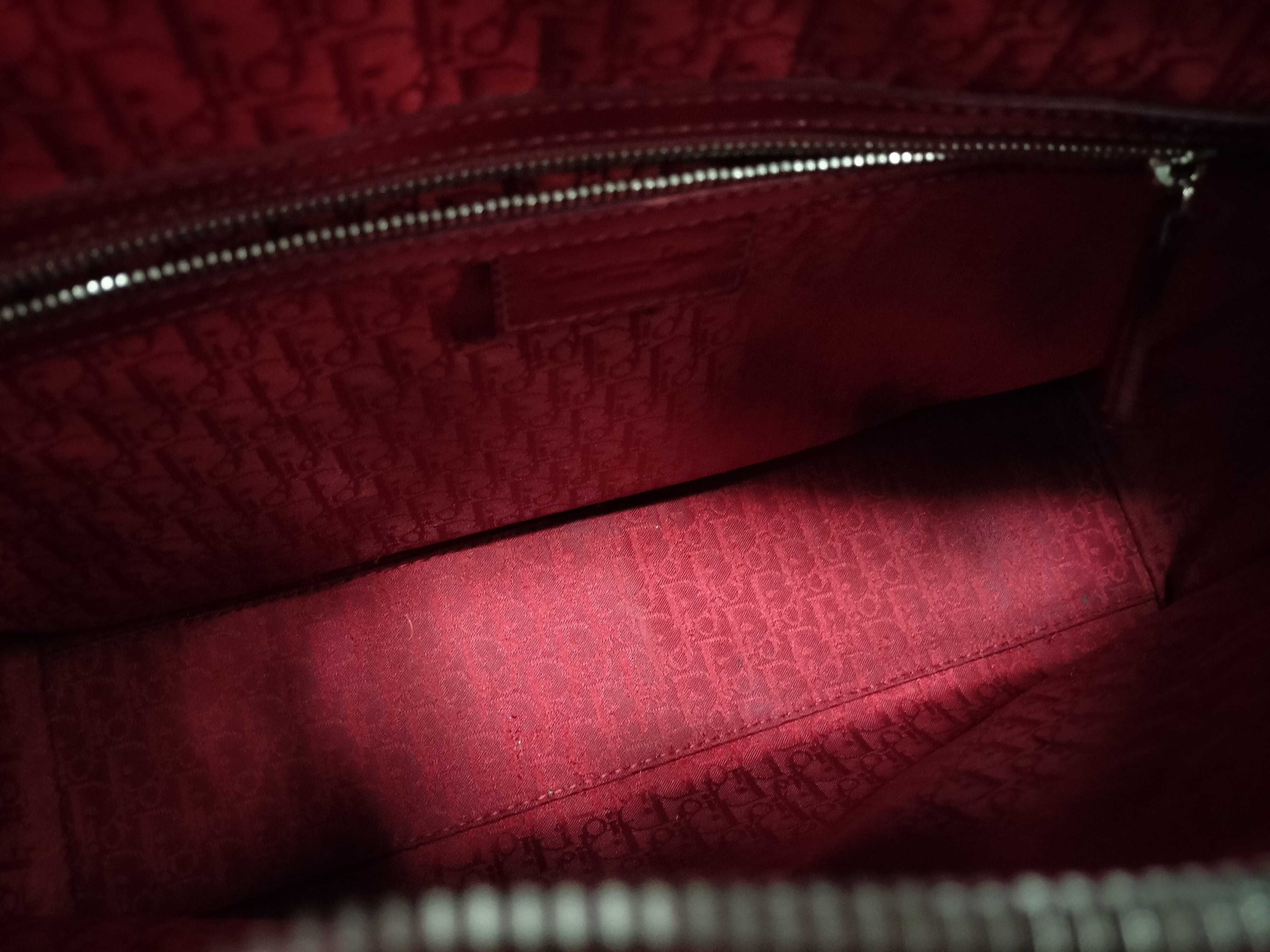 Lady Dior Cannage Large Enamel 2-Way Handbag — view 10