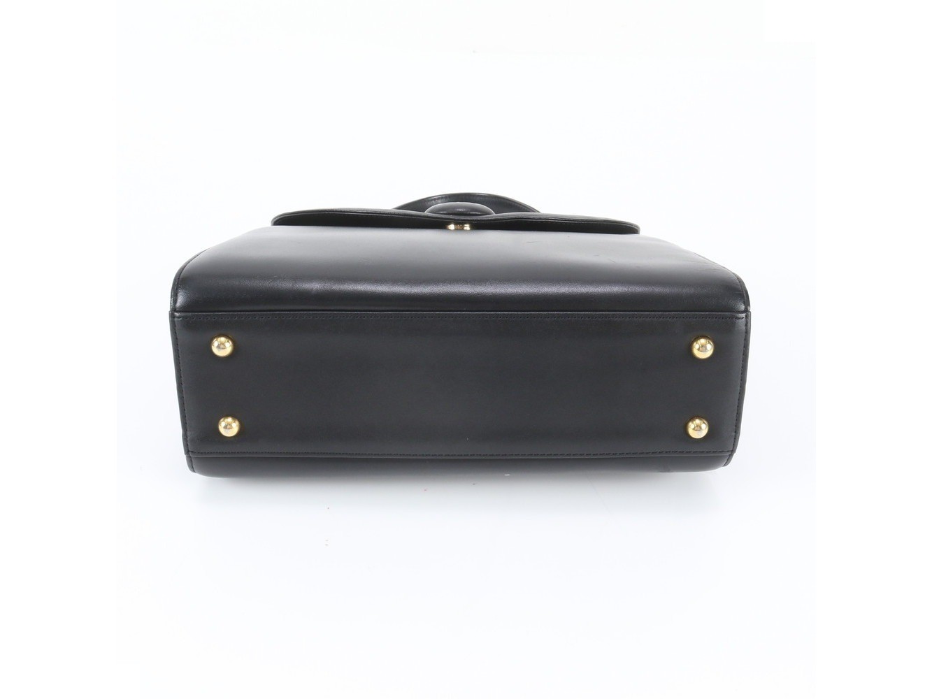Leather handbag, genuine leather, black — view 6