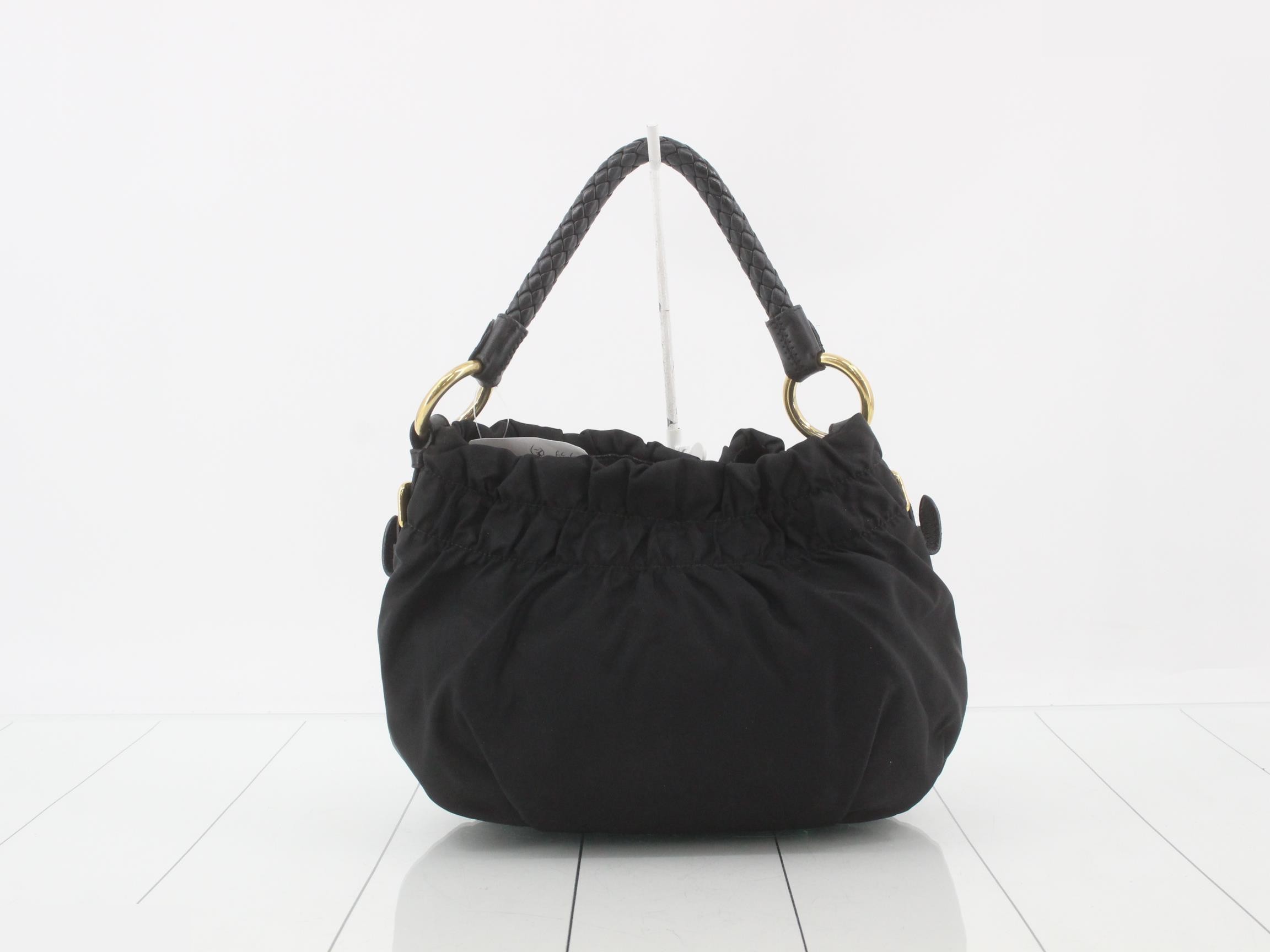 Handbag, nylon, black — view 2