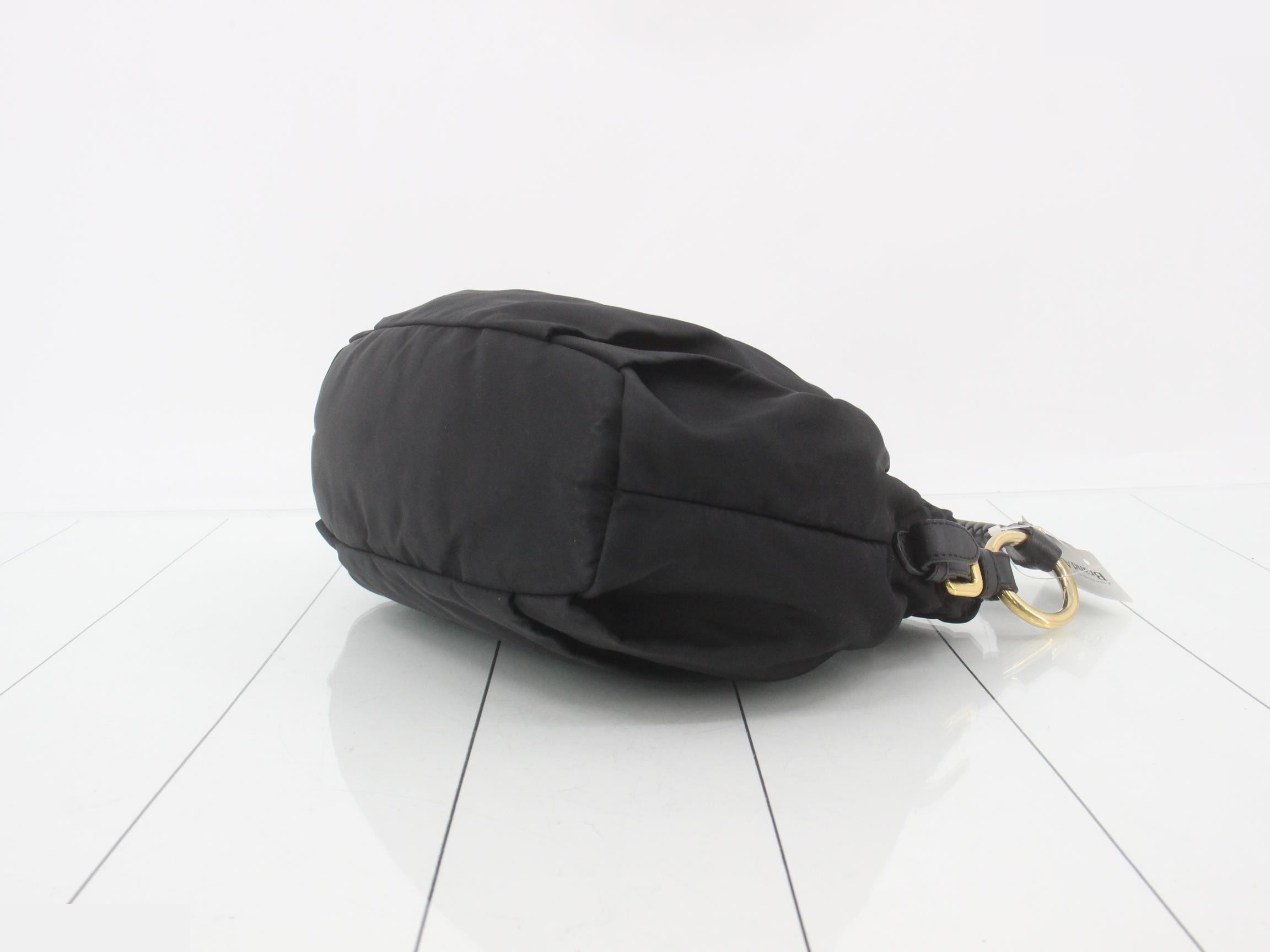 Handbag, nylon, black — view 6