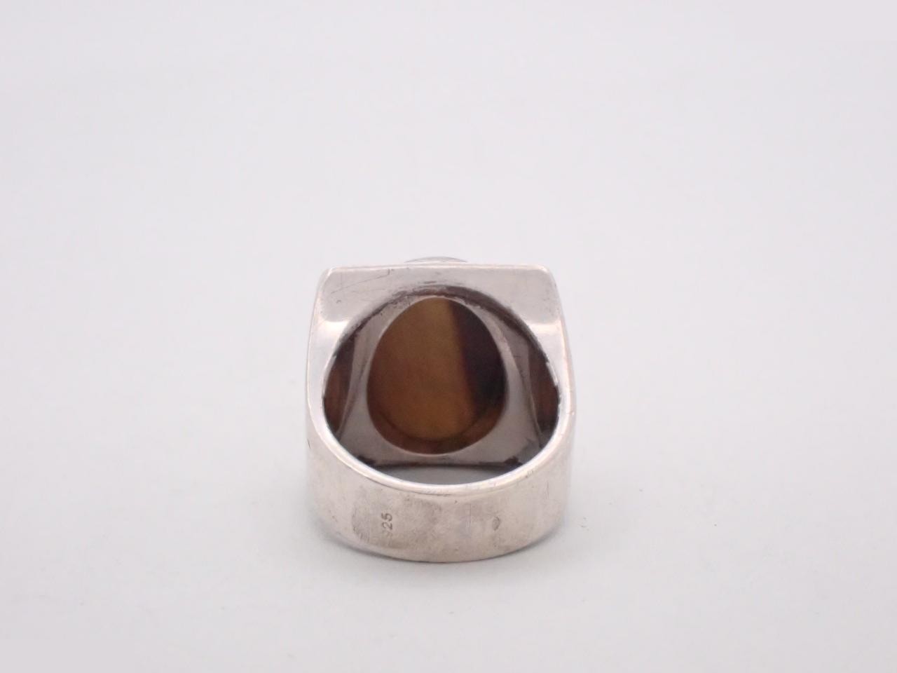 LV Chevalier Tiger Eye Ring, 925/23.0g, #19 — view 2