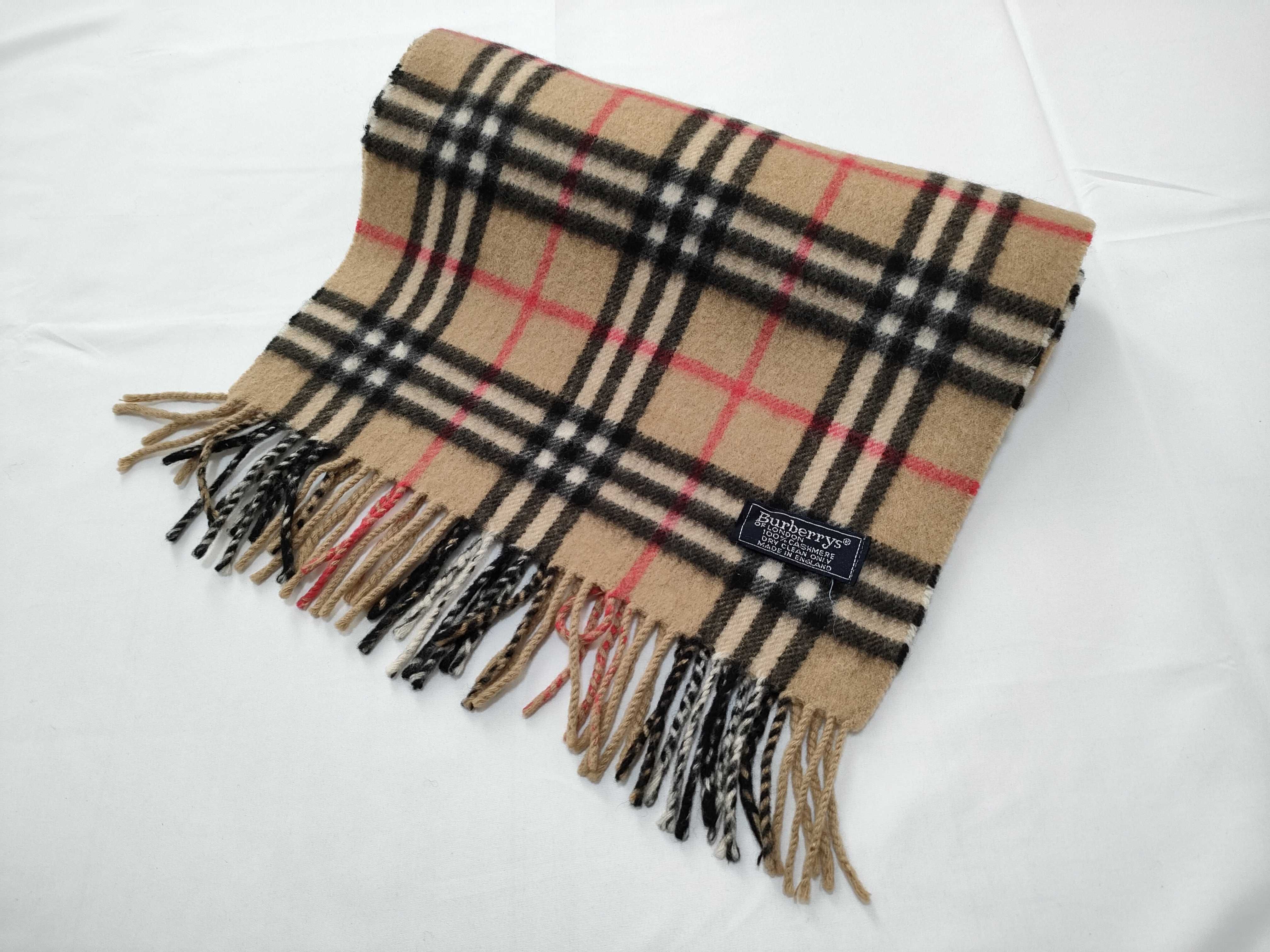 Scarf, Checkered Beige, Other Accessories