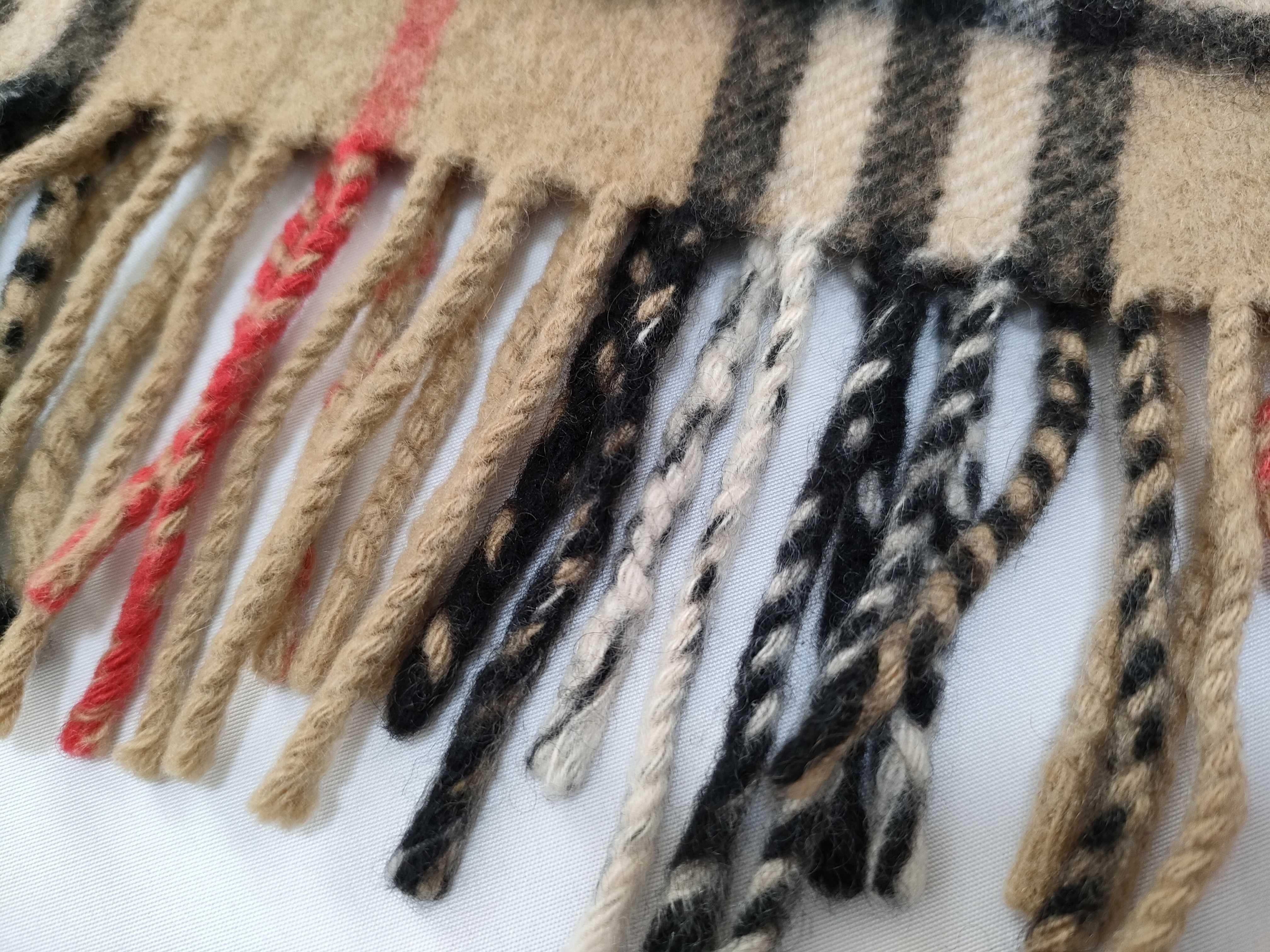 Scarf, Checkered Beige, Other Accessories — view 3