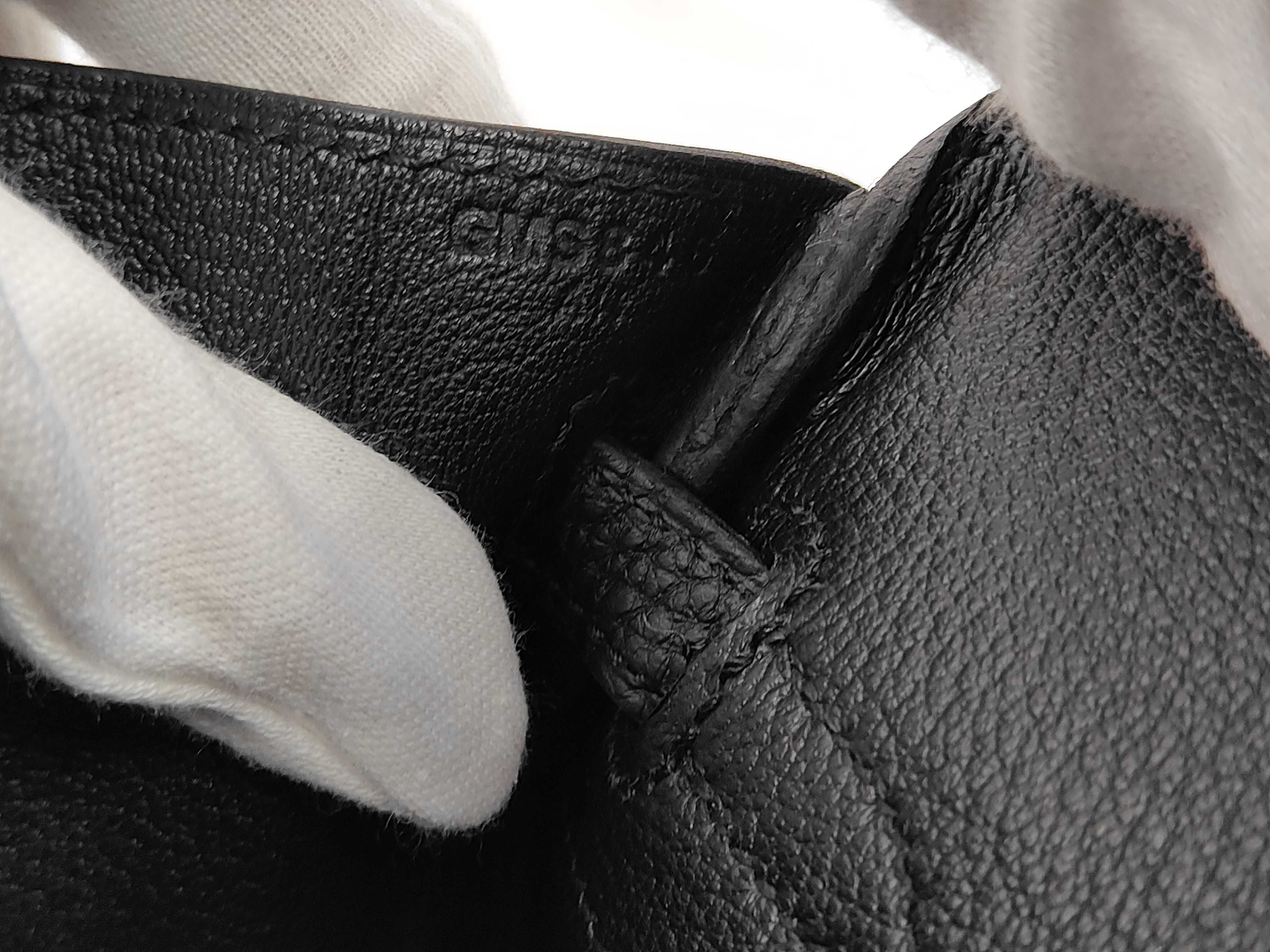 Birkin 25 Togo Black Silver Hardware G Stamp Handbag — view 12