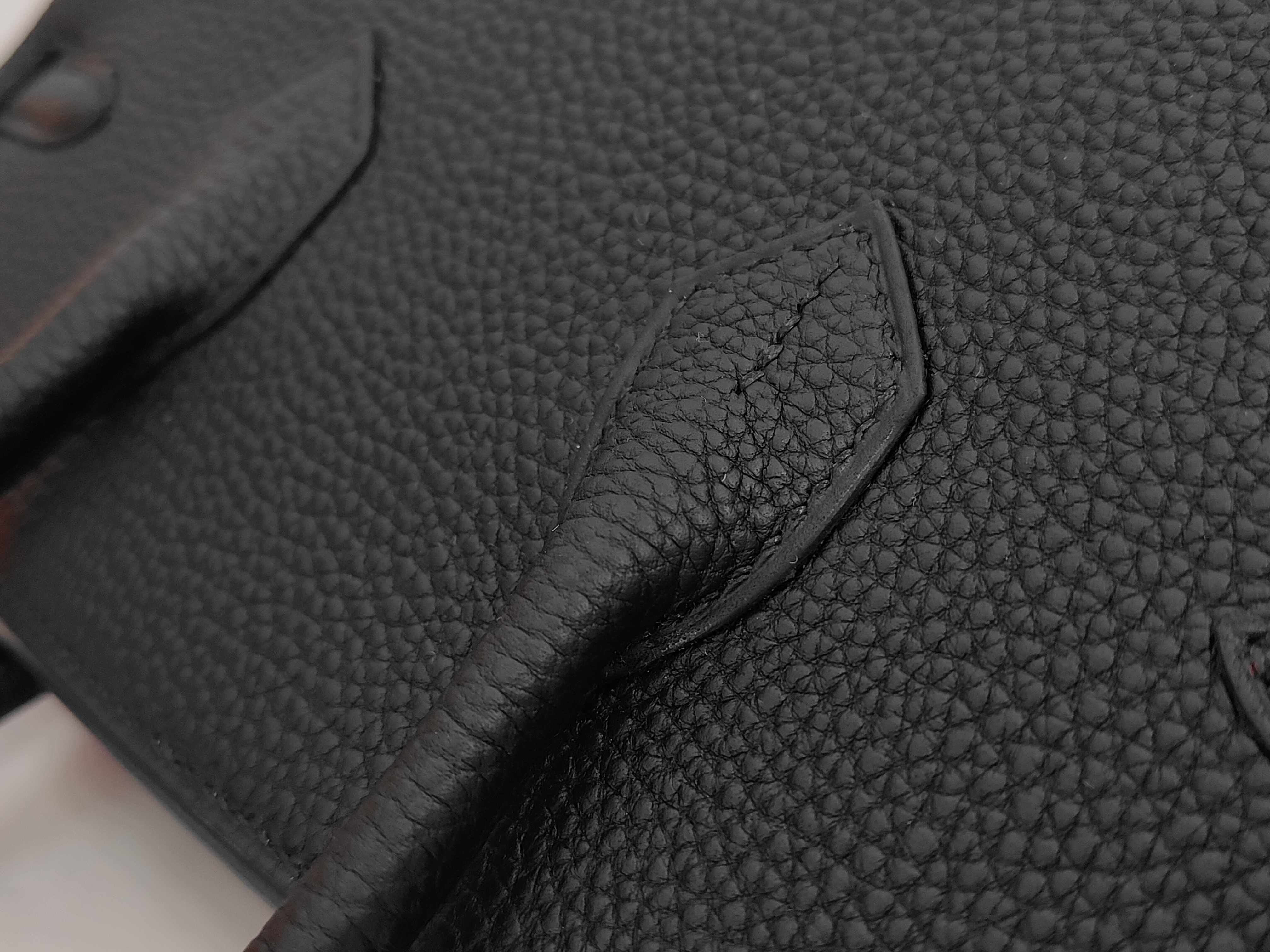 Birkin 25 Togo Black Silver Hardware G Stamp Handbag — view 7