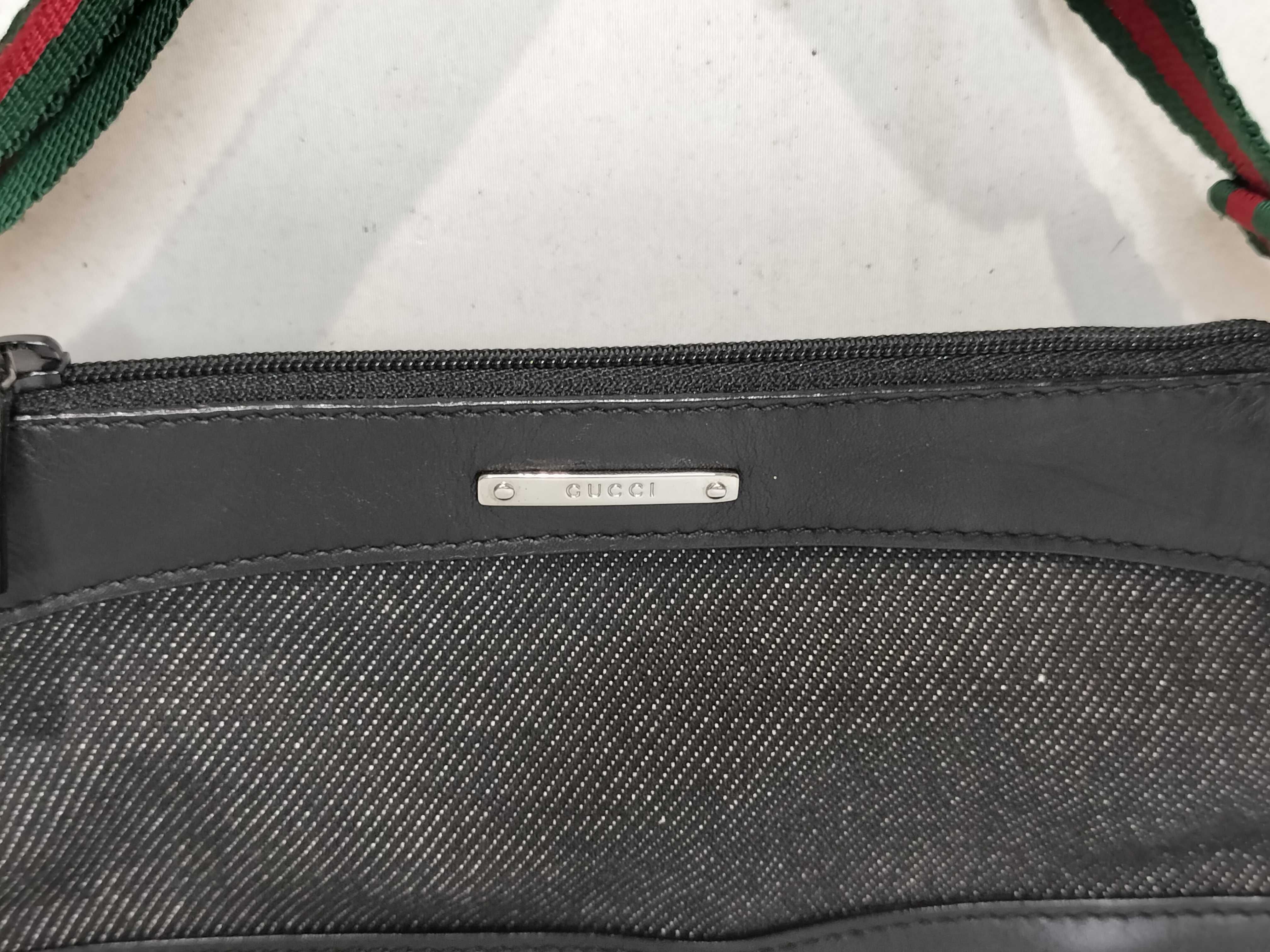 Denim Sherry Line Mini Handbag Accessory Pouch Handbag — view 2