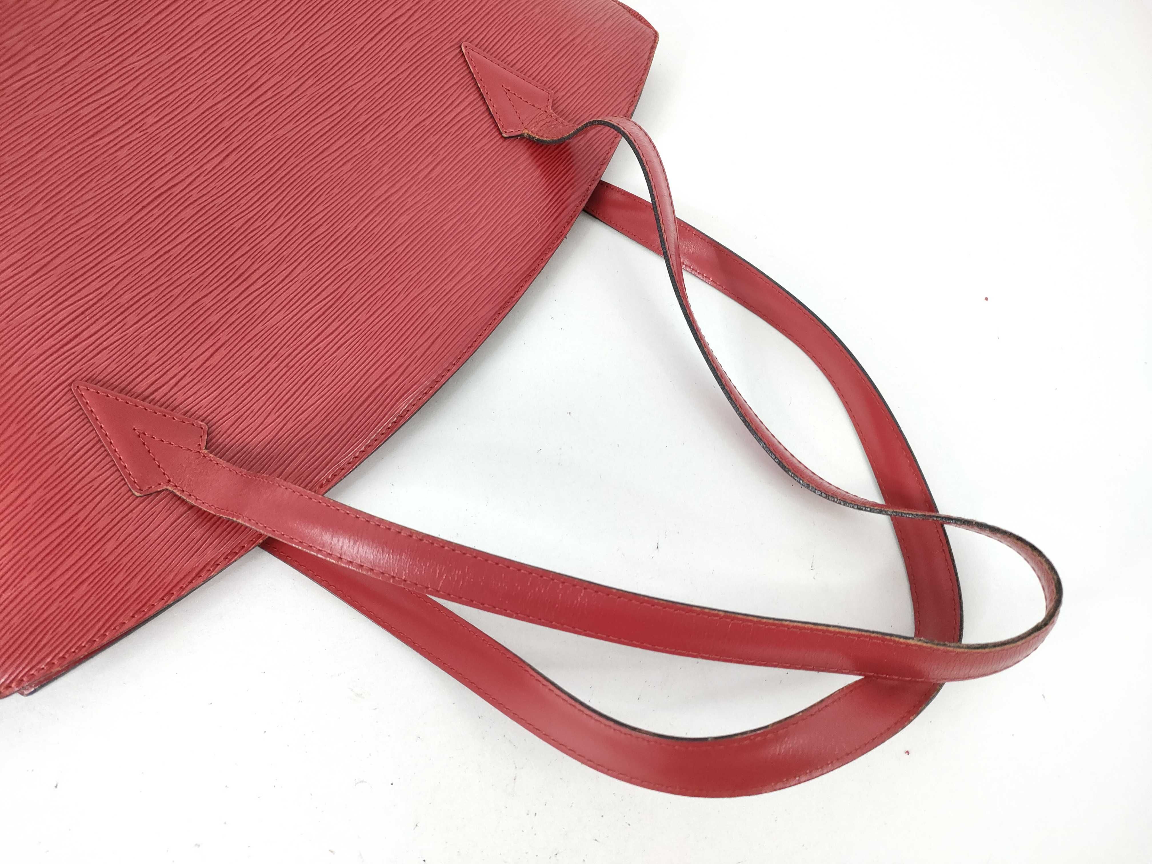 Epi Louis Vuitton M52267 Epi Saint Jacques Shopping Castilian Red Tote Bag — view 3