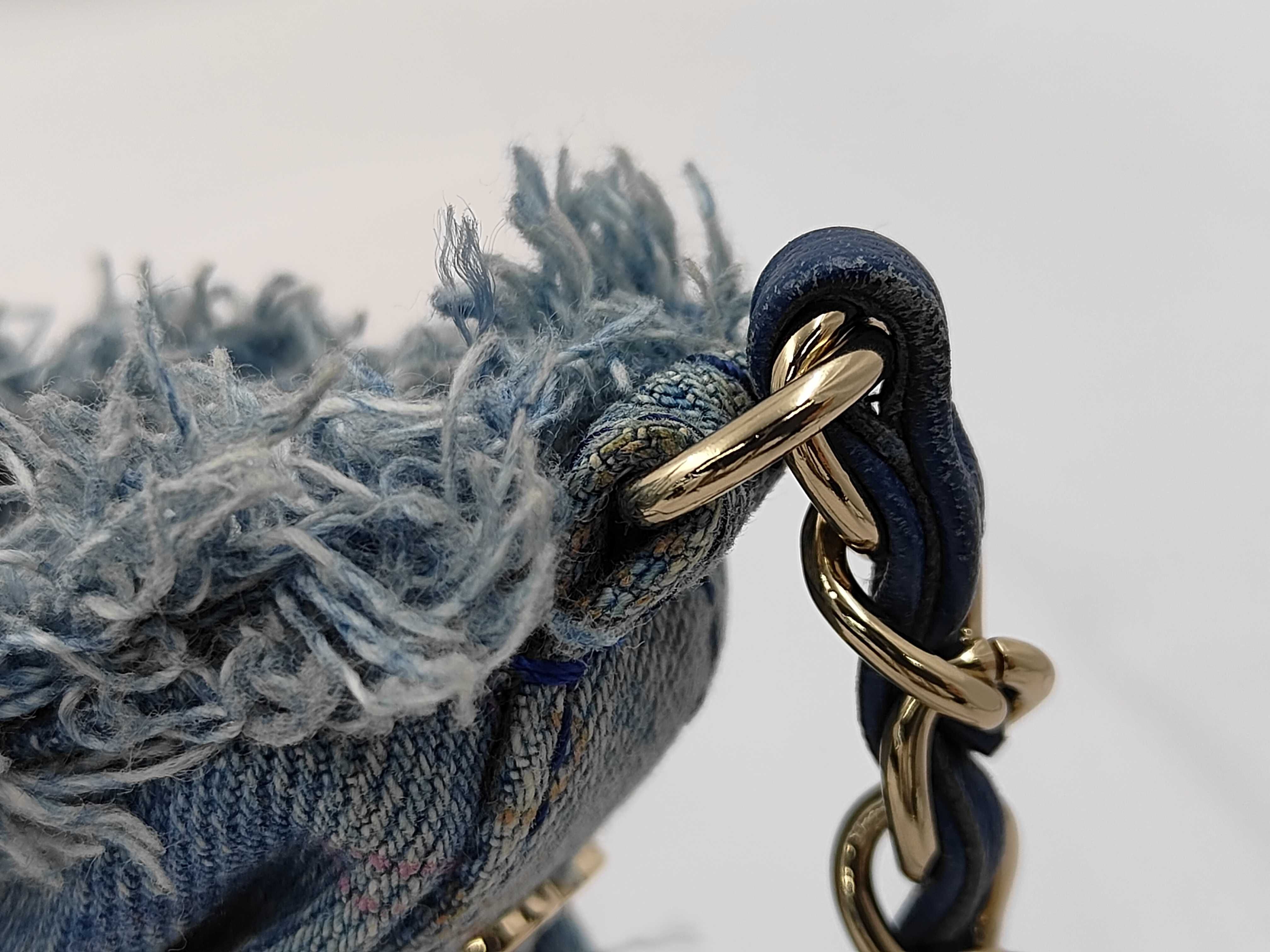 Bucket Bag, Denim Blue Shoulder Bag — view 5
