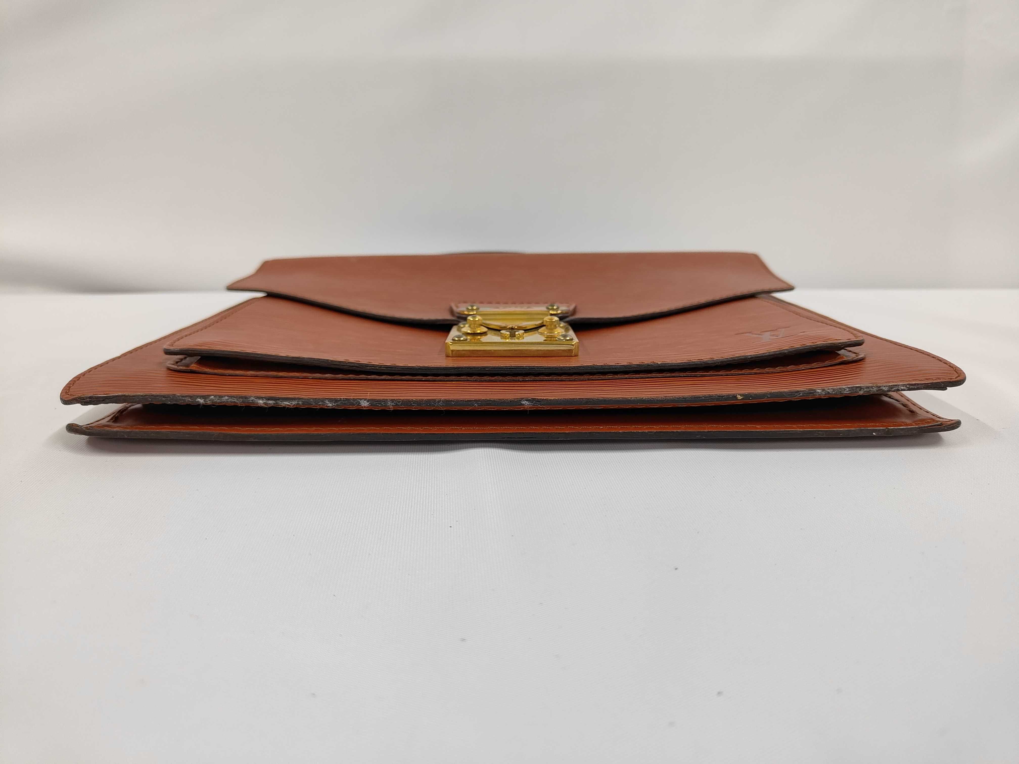 Epi Monceau handbag, brown, no strap, SR1904. — view 3