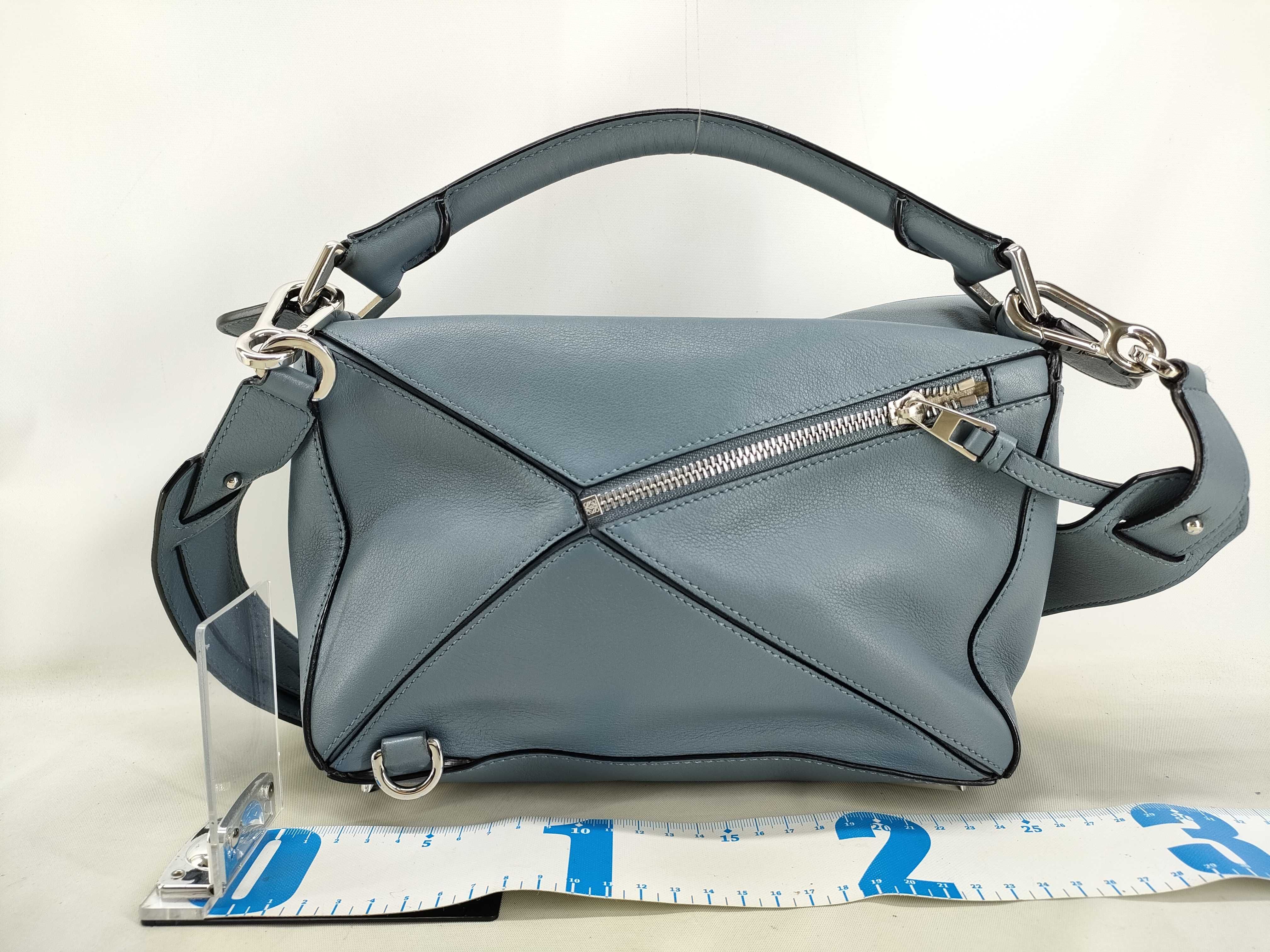 Blue Calf Puzzle Bag, Size S — view 2