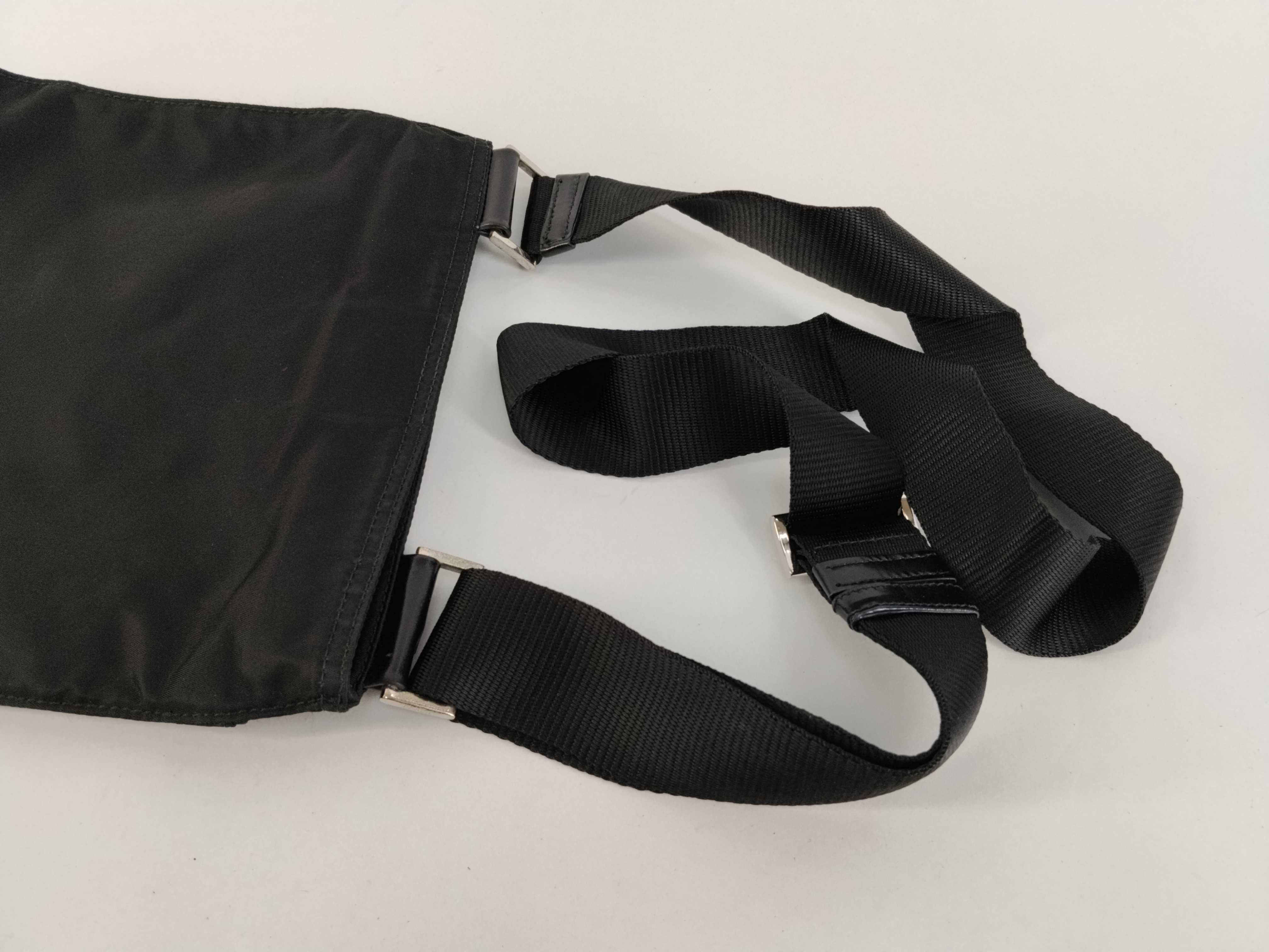 Nylon Shoulder Bag, Black Nylon Shoulder Bag — view 3