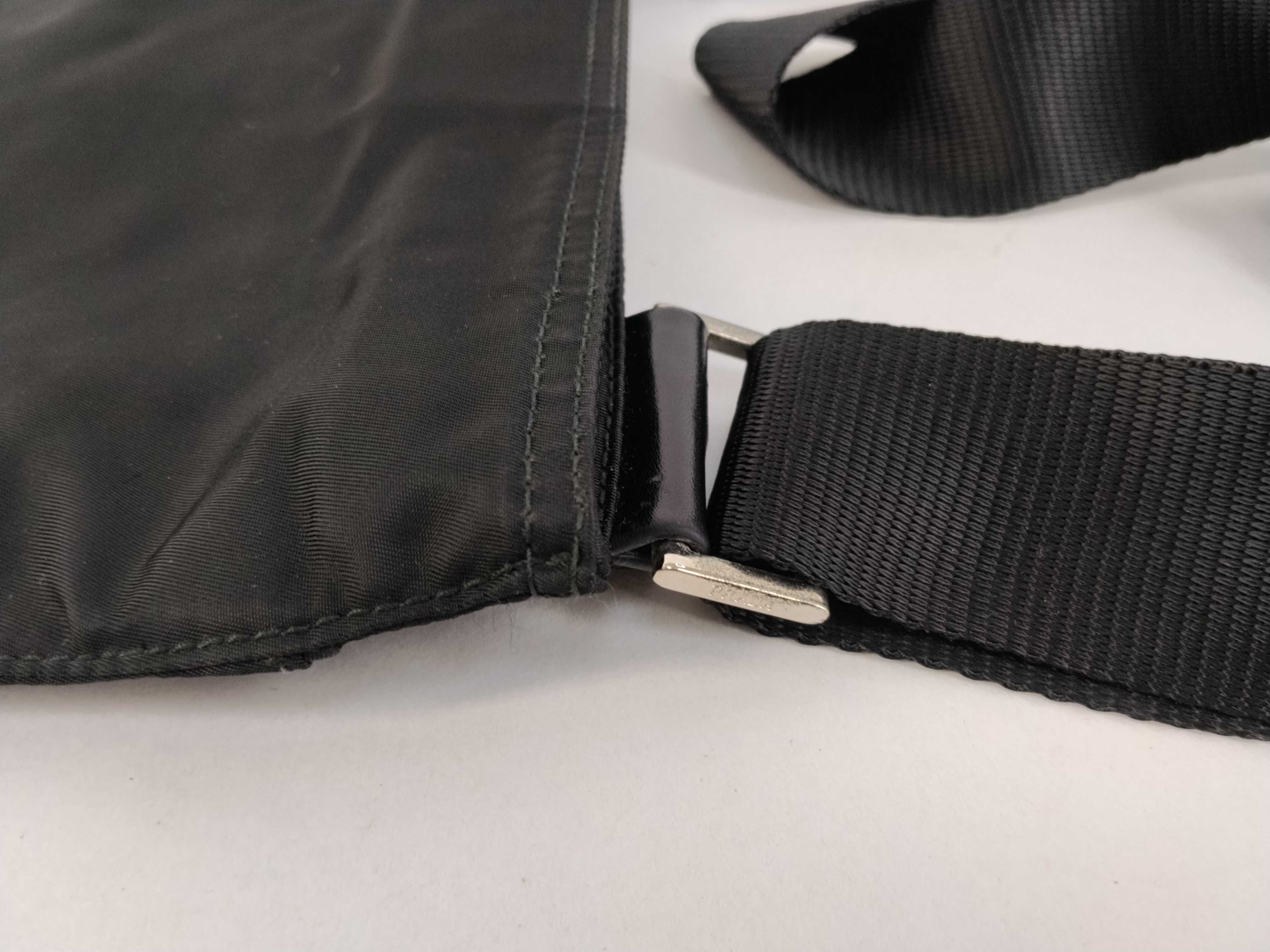 Nylon Shoulder Bag, Black Nylon Shoulder Bag — view 5