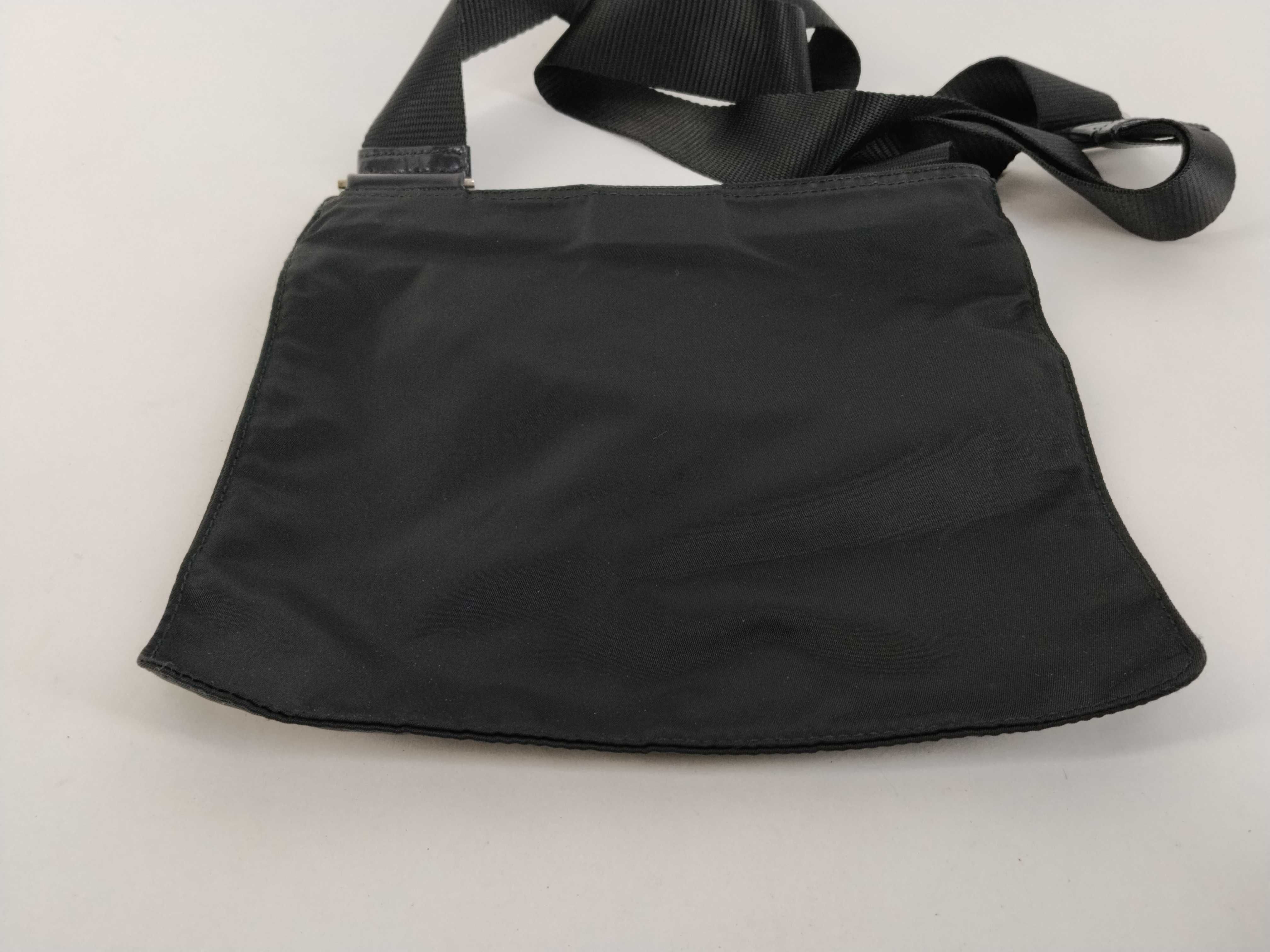 Nylon Shoulder Bag, Black Nylon Shoulder Bag — view 7