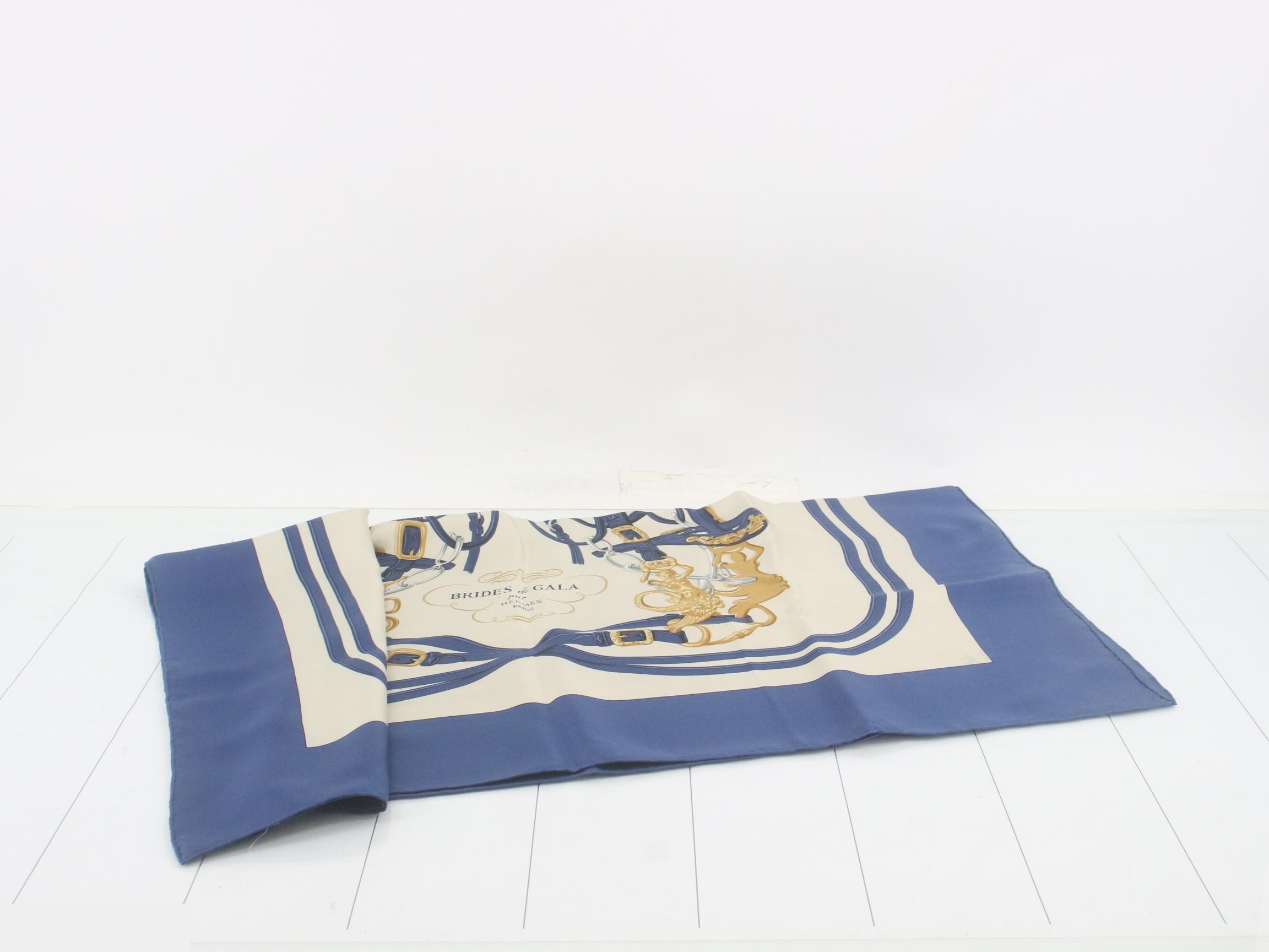Carre 90 BRIDES de GARA Silk Scarf — view 3