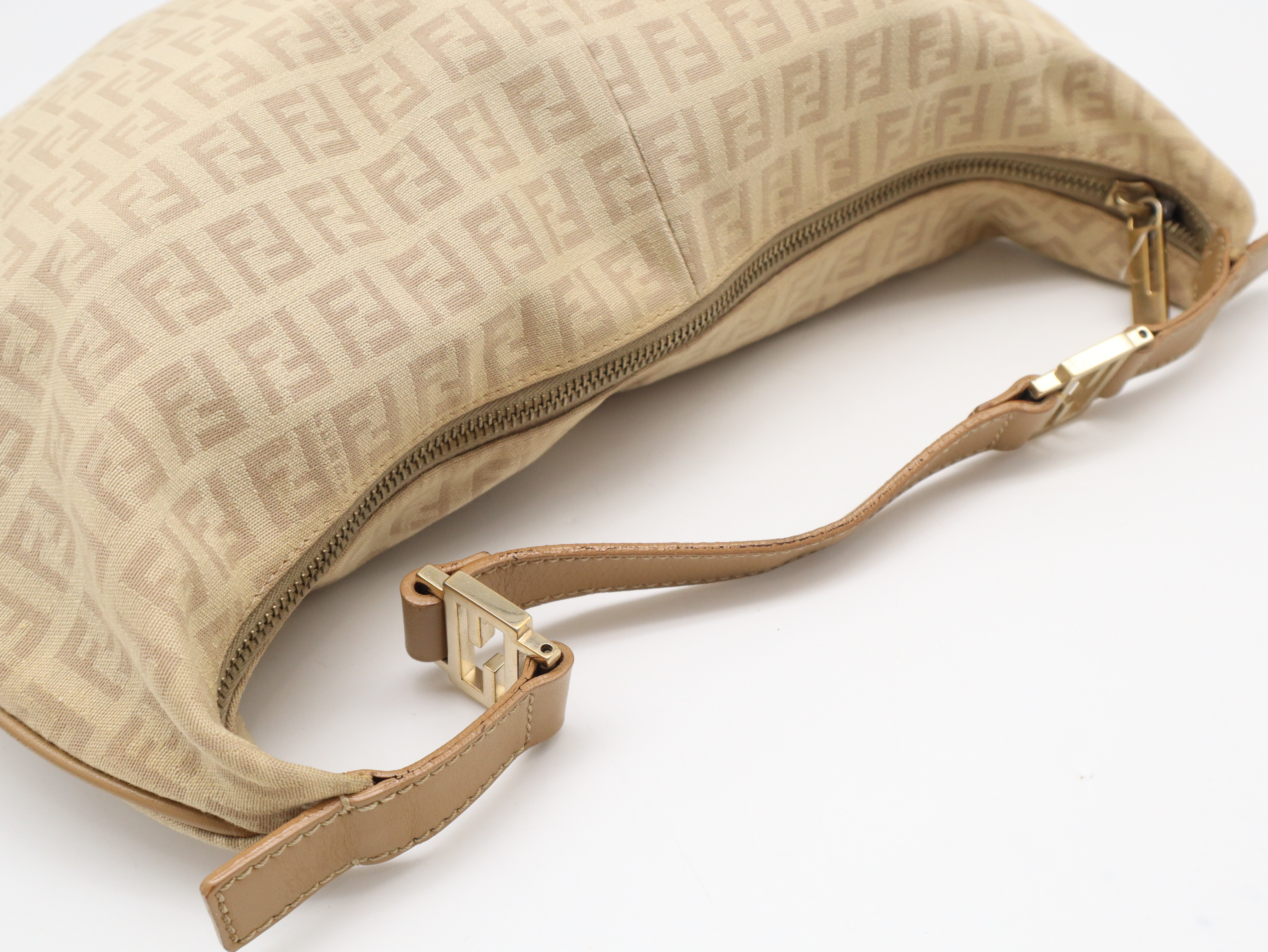 Zucchino Shoulder Bag, Beige Shoulder Bag — view 6