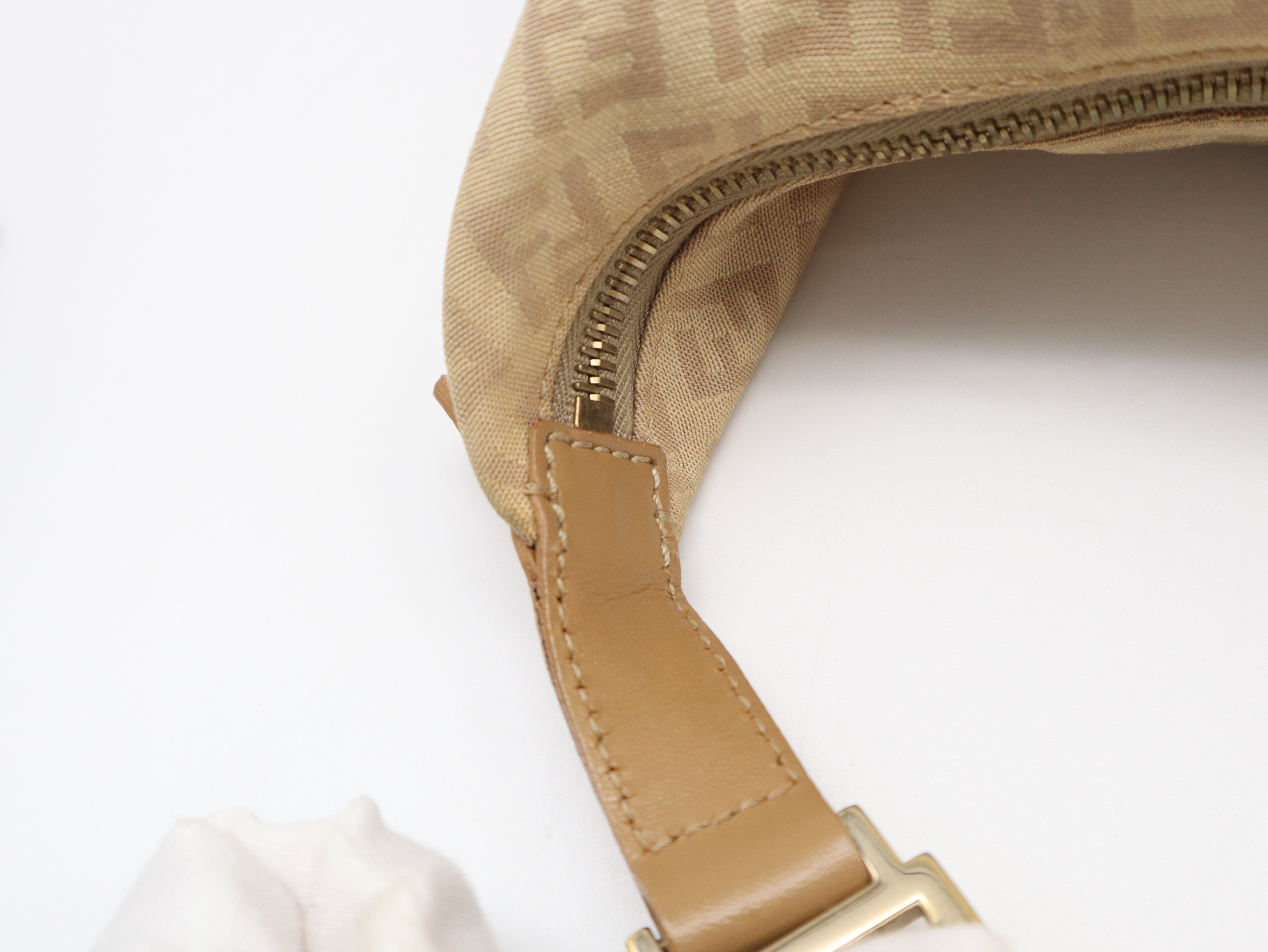 Zucchino Shoulder Bag, Beige Shoulder Bag — view 8