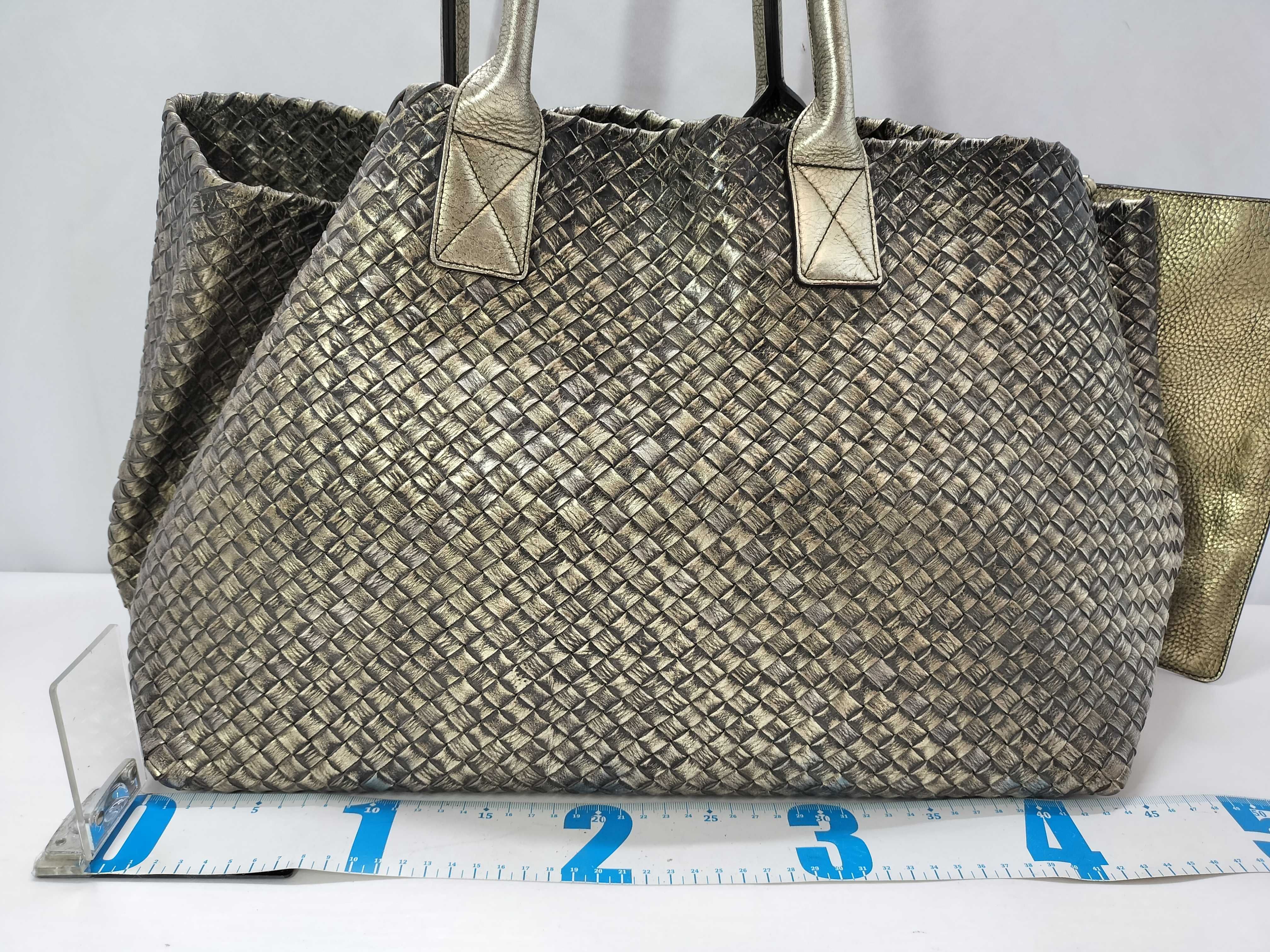 Intrecciato ID- Cowskin Cabas 42cm GM Tote bag — view 2