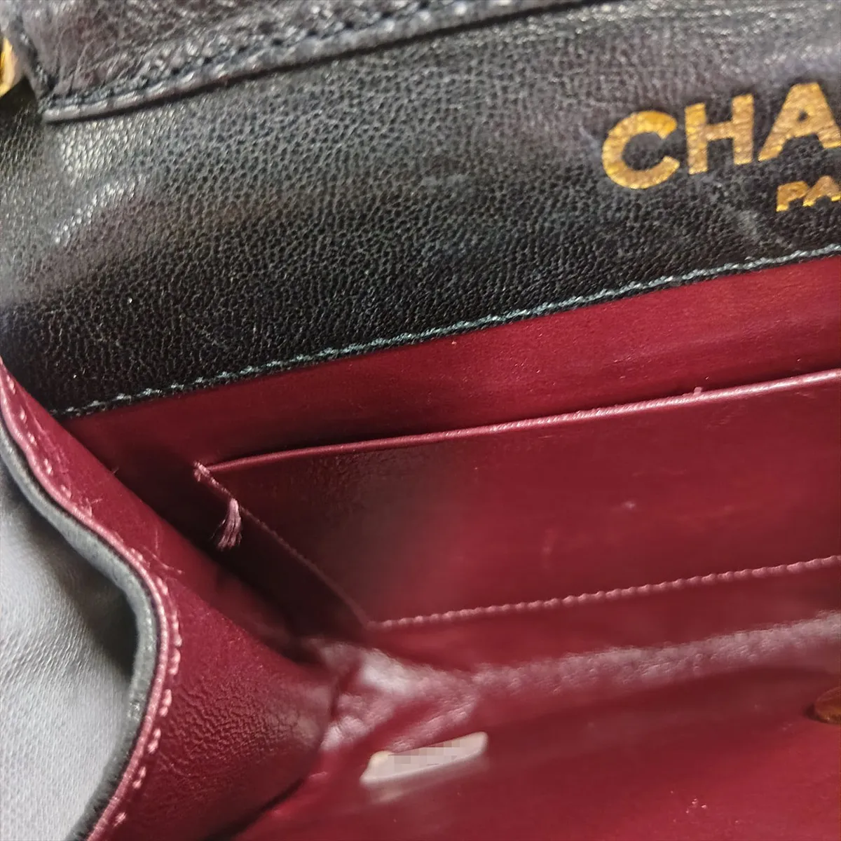 Matelassé Lambskin Chain Shoulder Bag, Paris Limited Edition, Black with Gold Hardware, 3118752, Series 3 — view 12