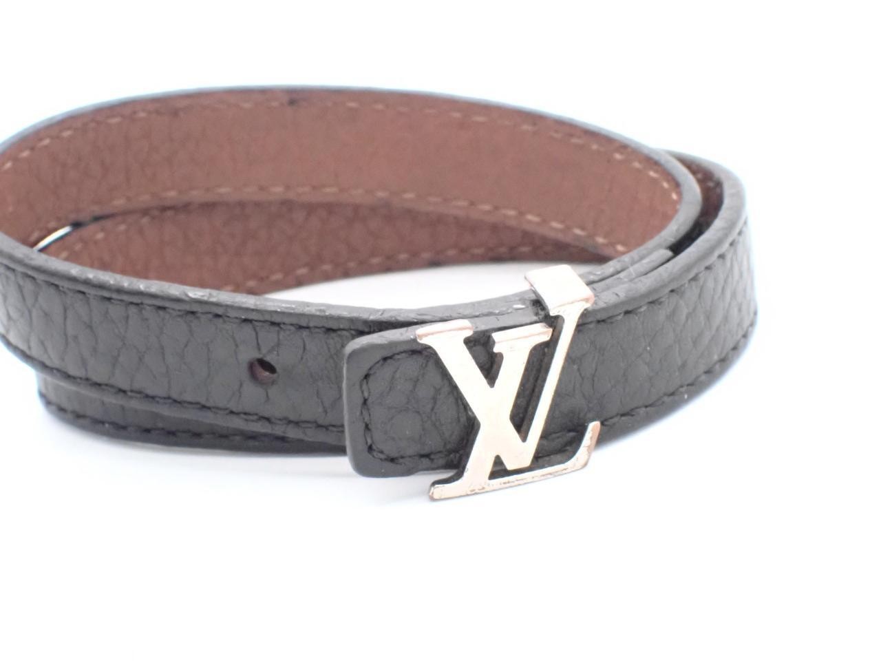 LV bracelet, leather, wrist circumference approximately 18cm — view 3