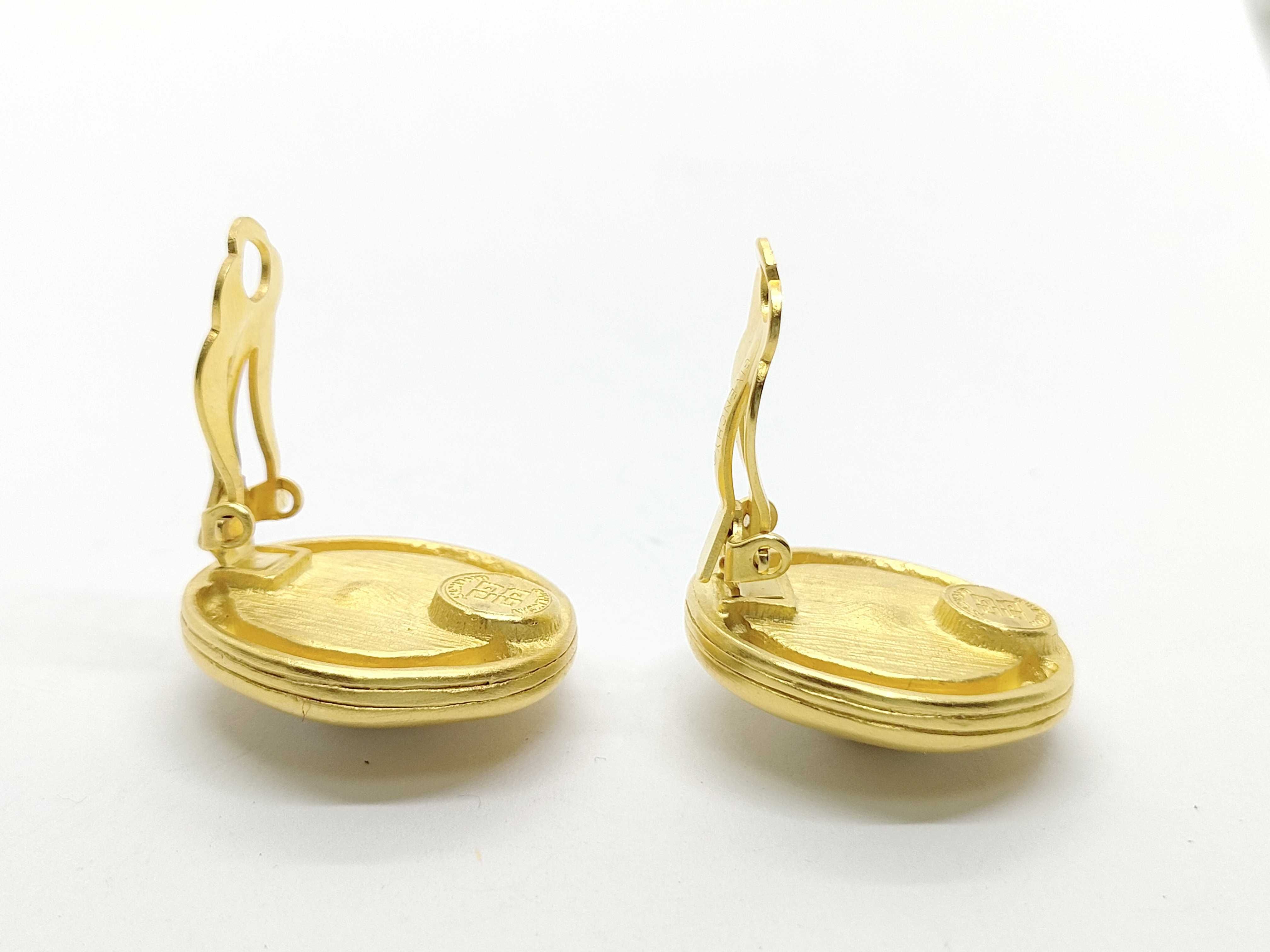 Vintage Circle Earrings 21.8g — view 3